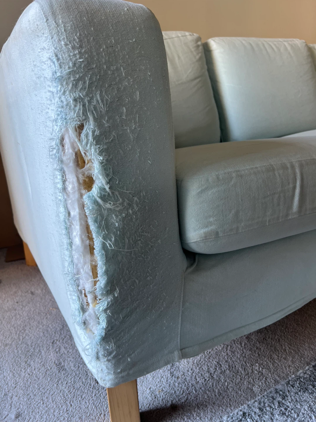 Sectional Sofa - Light Blue - photo 3