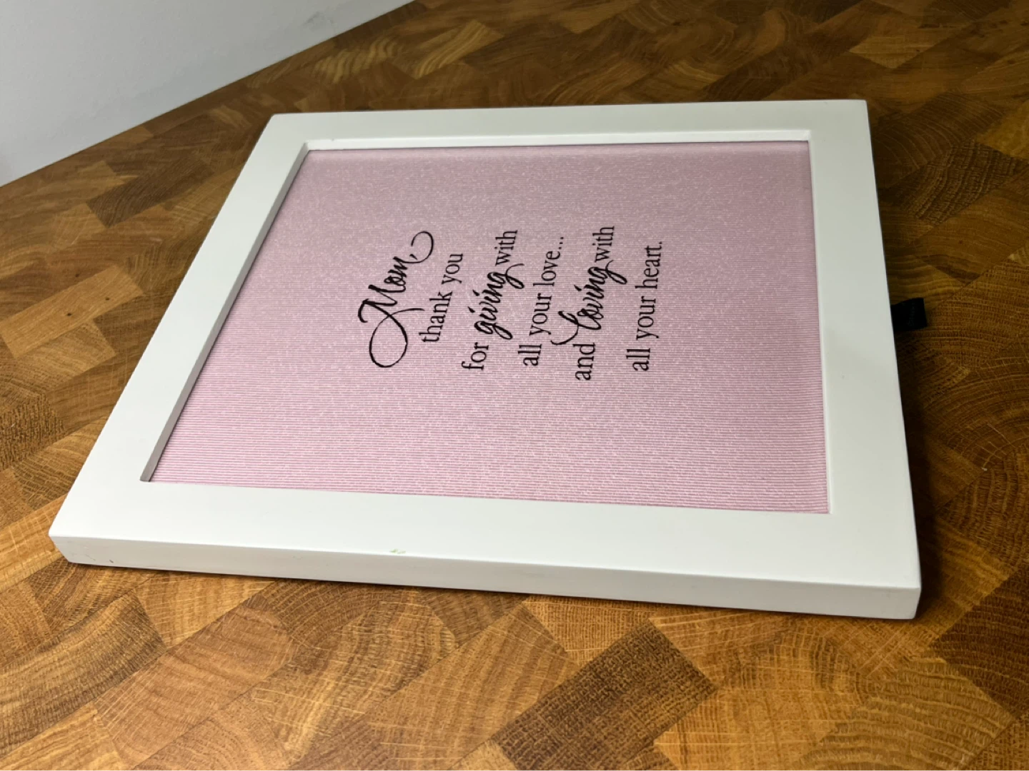 White / pink  "Mom" Decor Frame - photo 2