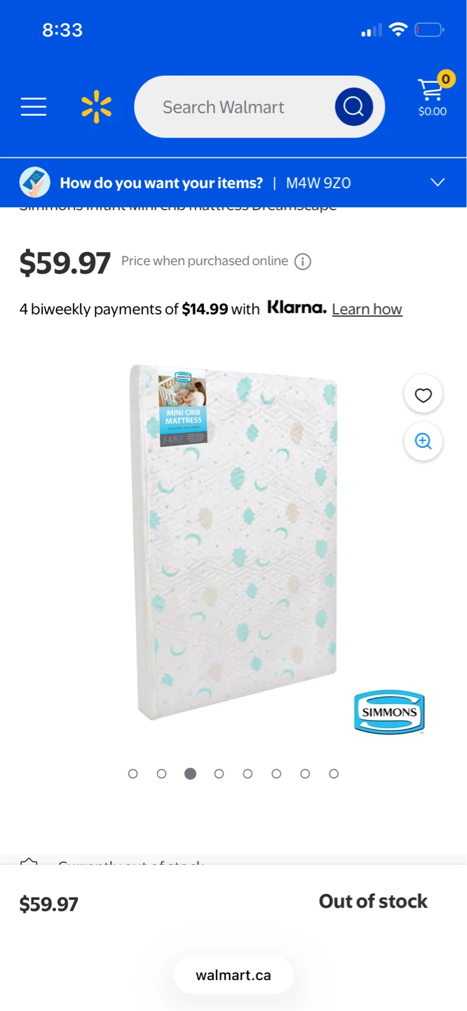 Simmons "Dreamscape" Infant Mini Crib Mattress