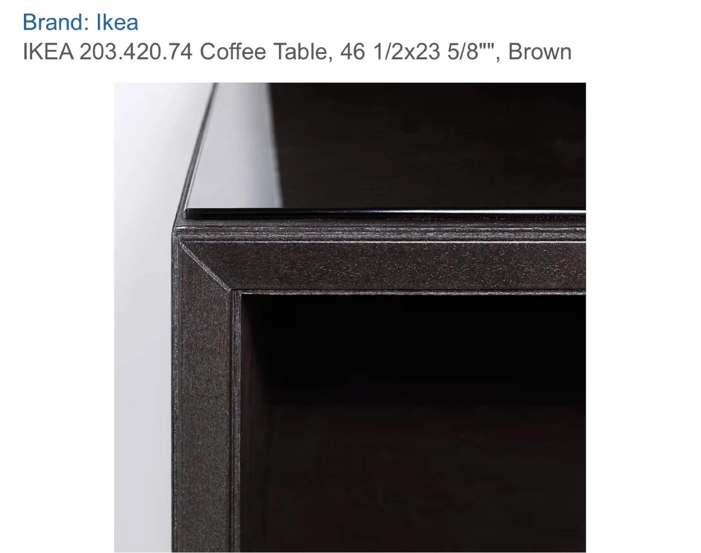 Ikea Coffee Table - Brown - photo 2