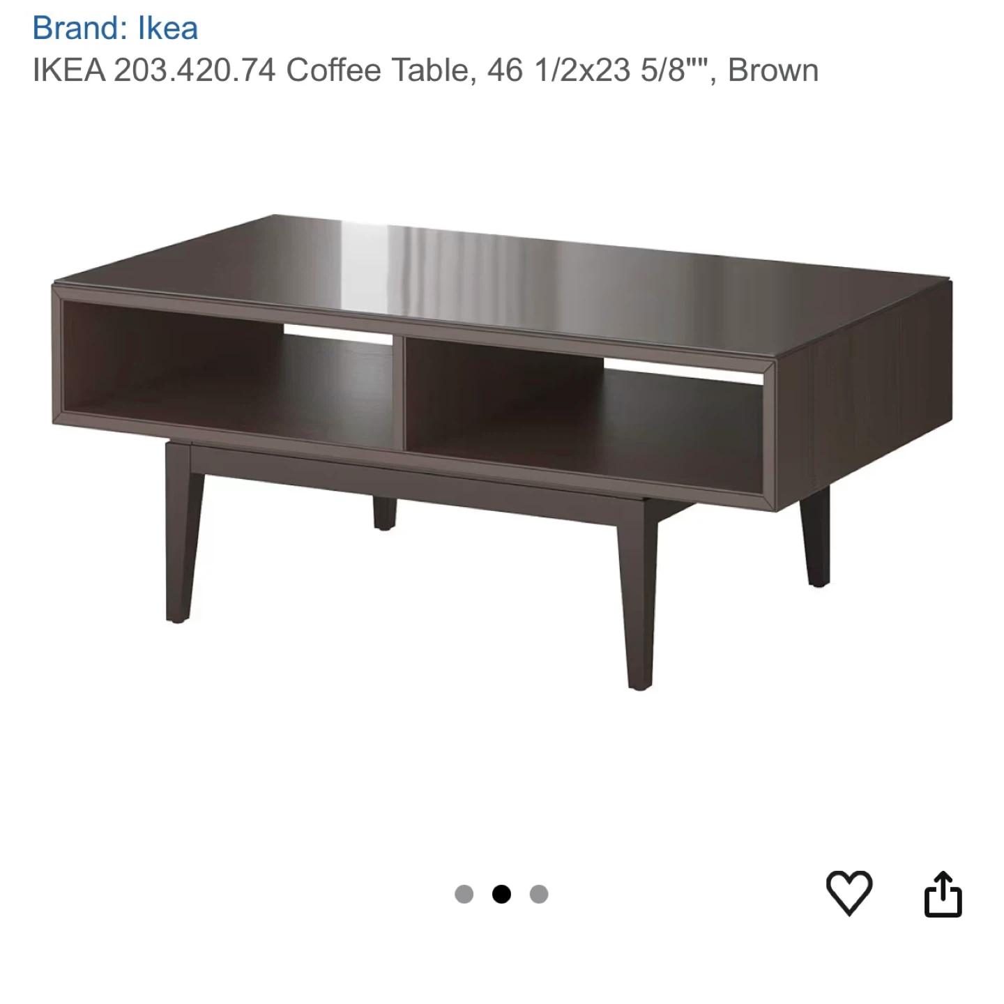Ikea Coffee Table - Brown - photo 3