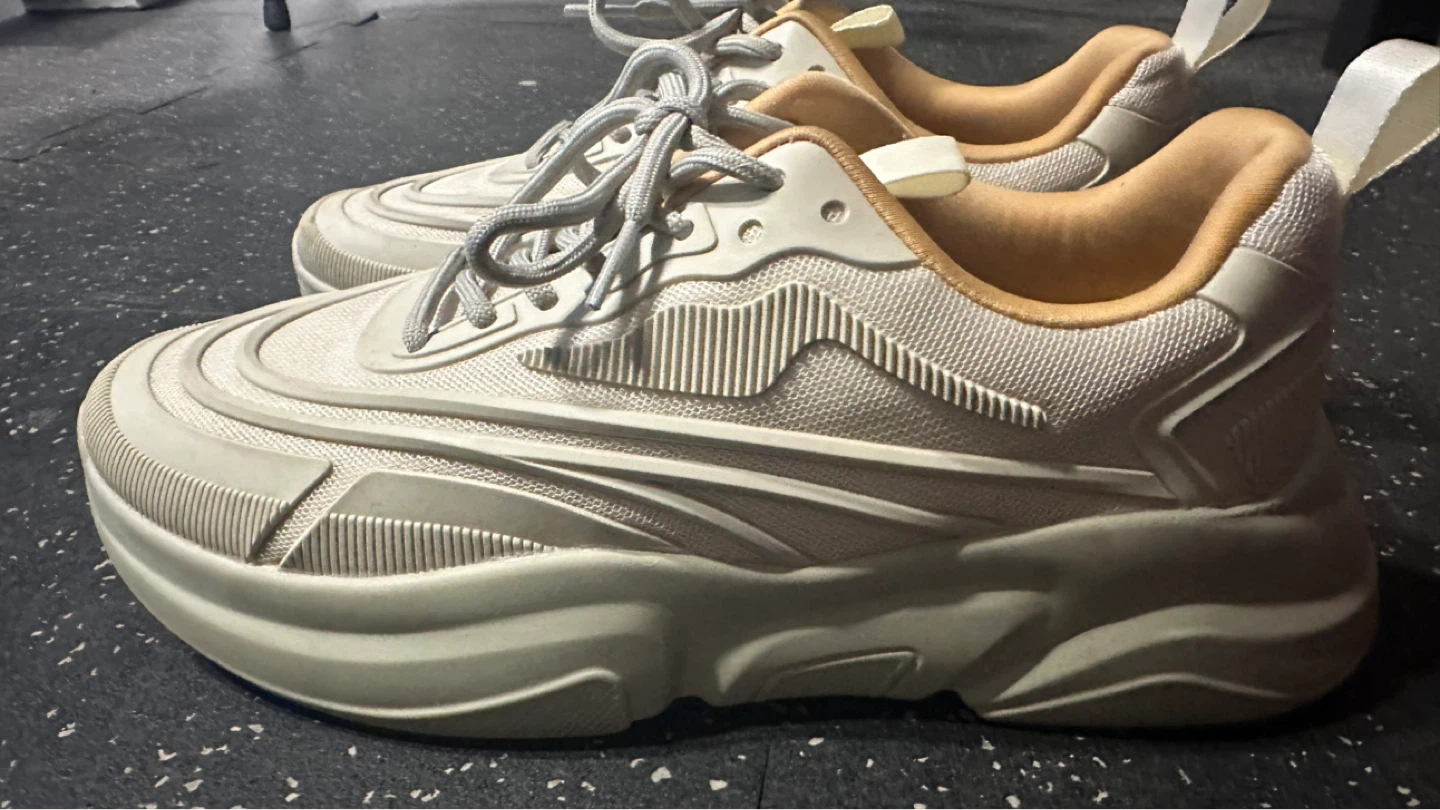 Call it spring Cream Chunky Sneakers - Size 9.5 US - photo 4