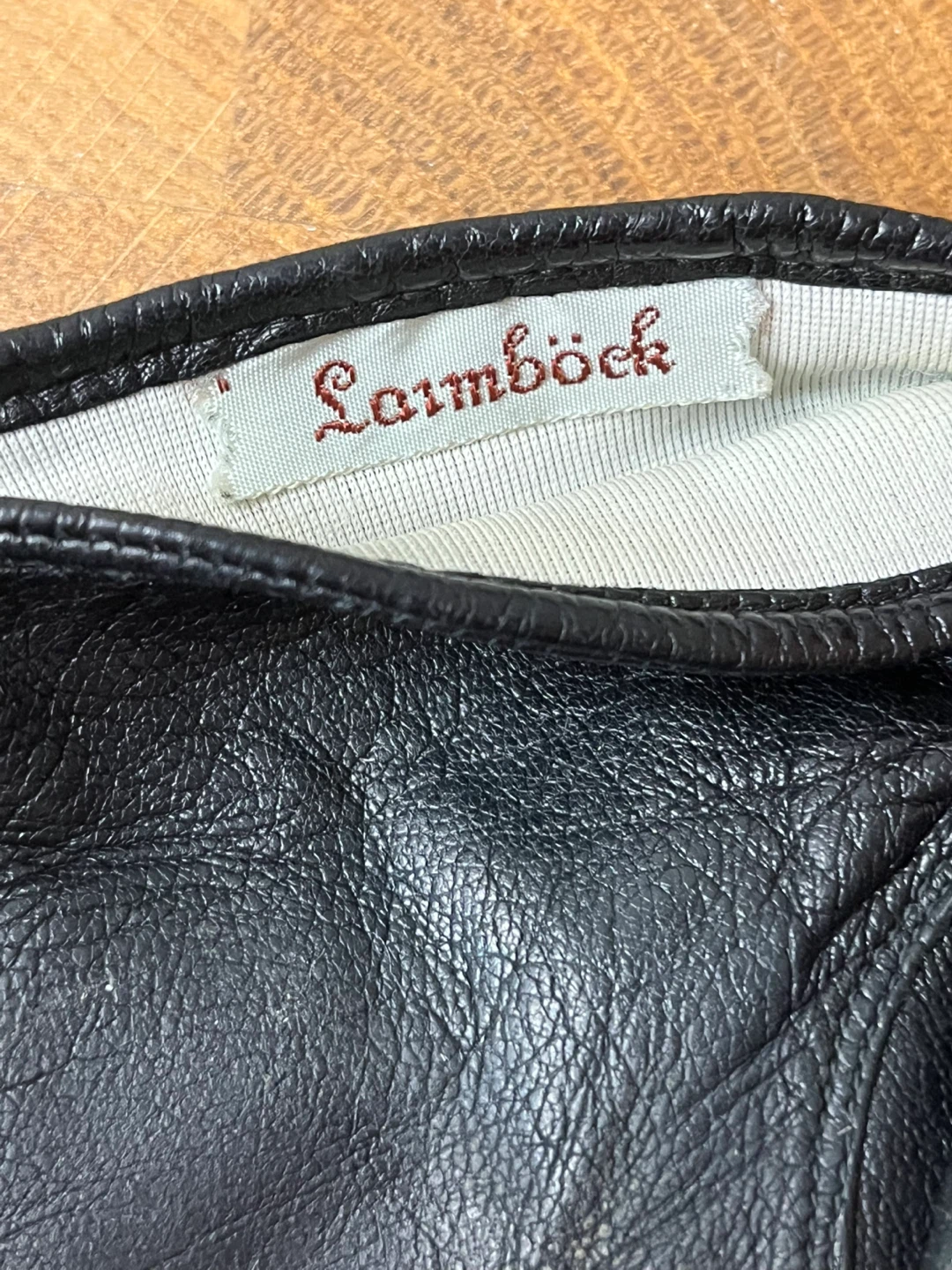Laimböck Black Leather Gloves Size 7 1/4 - photo 5
