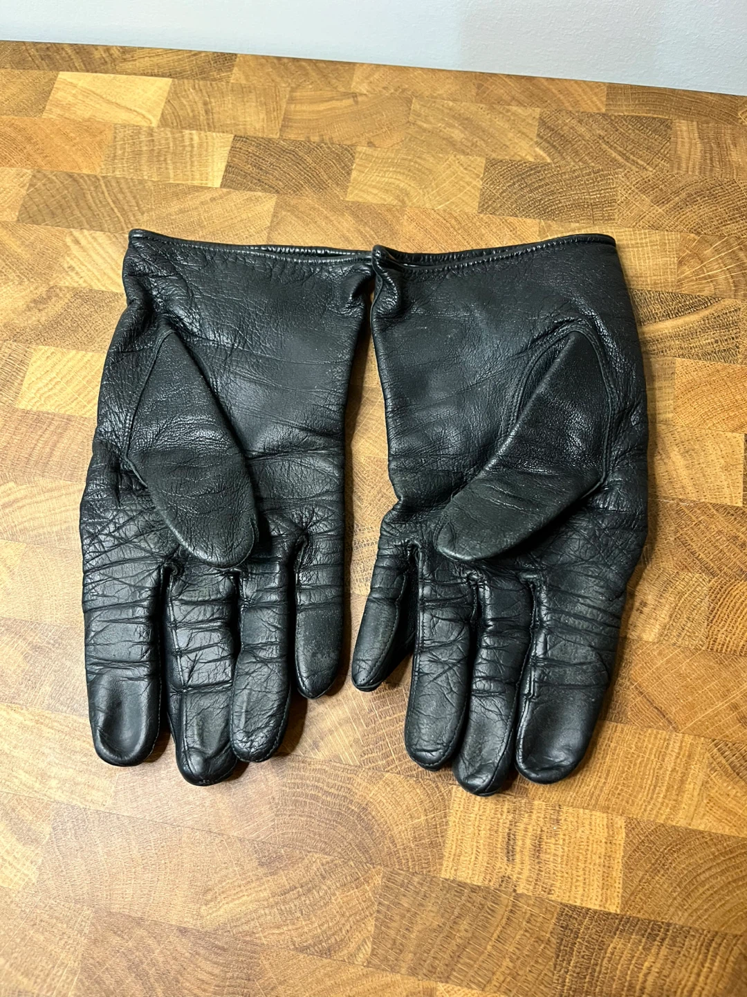 Laimböck Black Leather Gloves Size 7 1/4