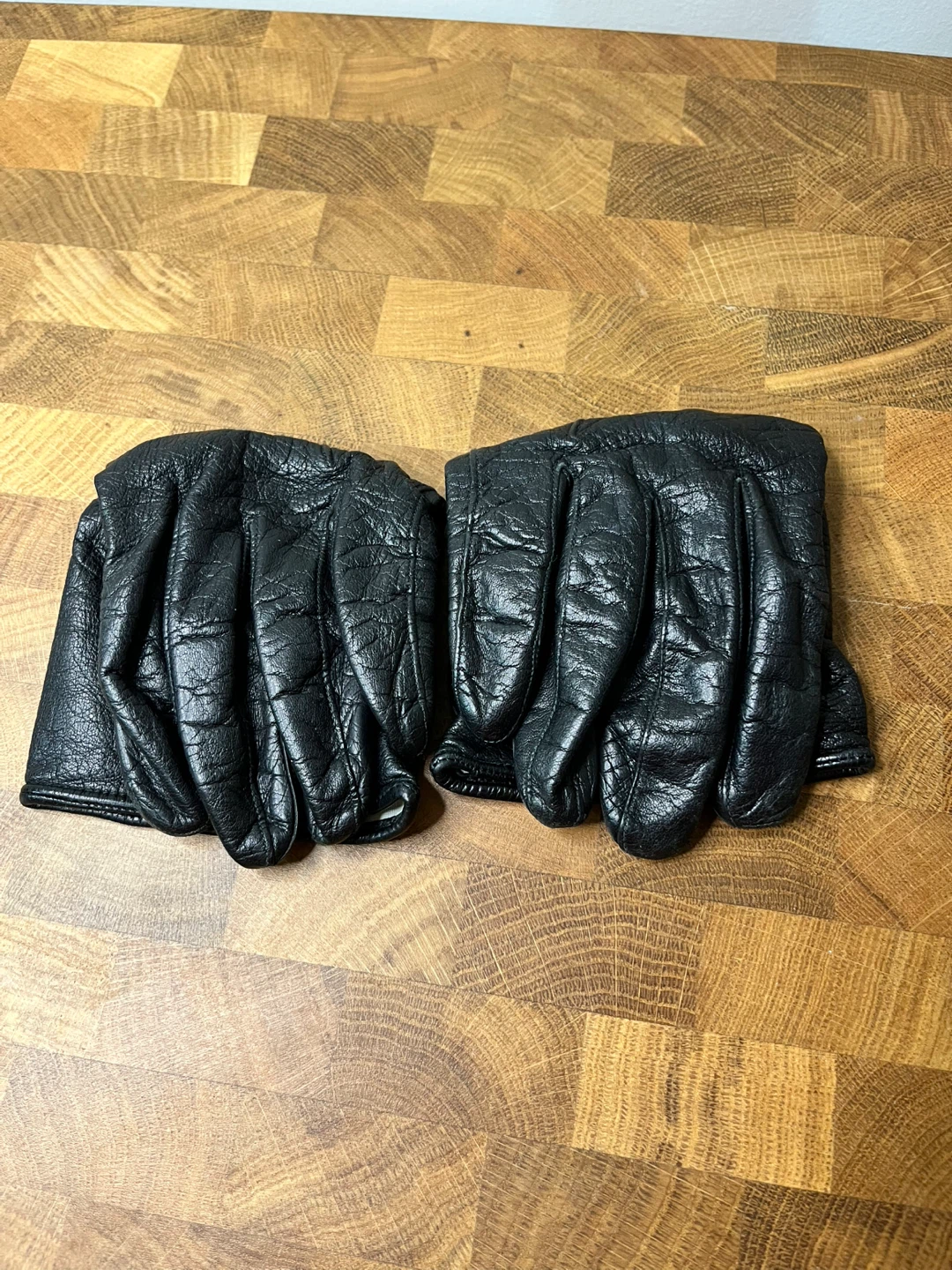 Laimböck Black Leather Gloves Size 7 1/4 - photo 3