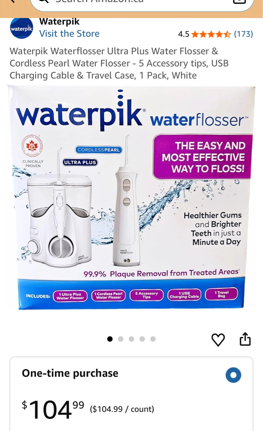 Brand New Waterpik Waterflosser Ultra Plus & Cordless Pearl
