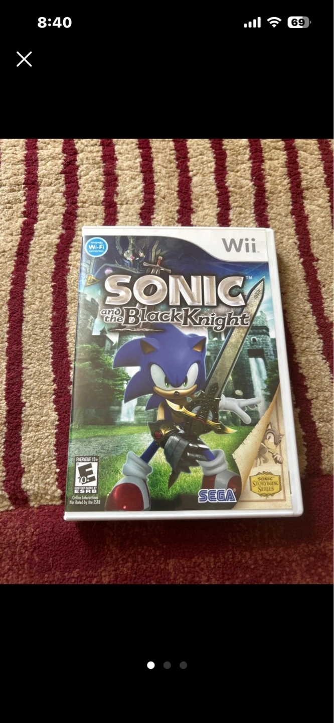Sonic and the Black Knight - Nintendo Wii Game