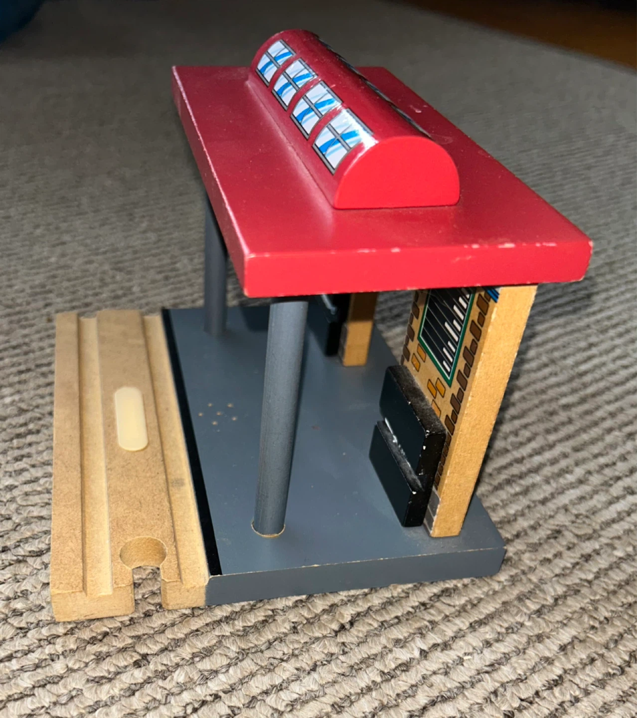 Wooden Train Station Building Toy - photo 5