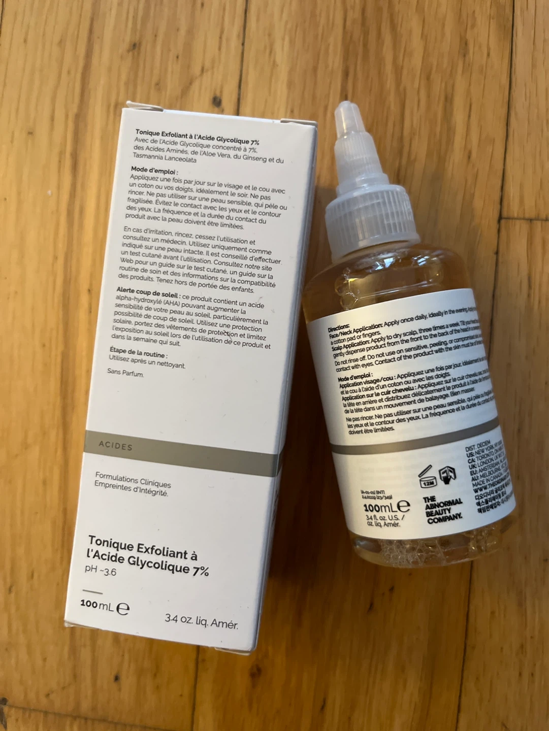 Set of 2 The Ordinary Glycolic Acid 7% Exfoliating Toner 100ml - photo 2