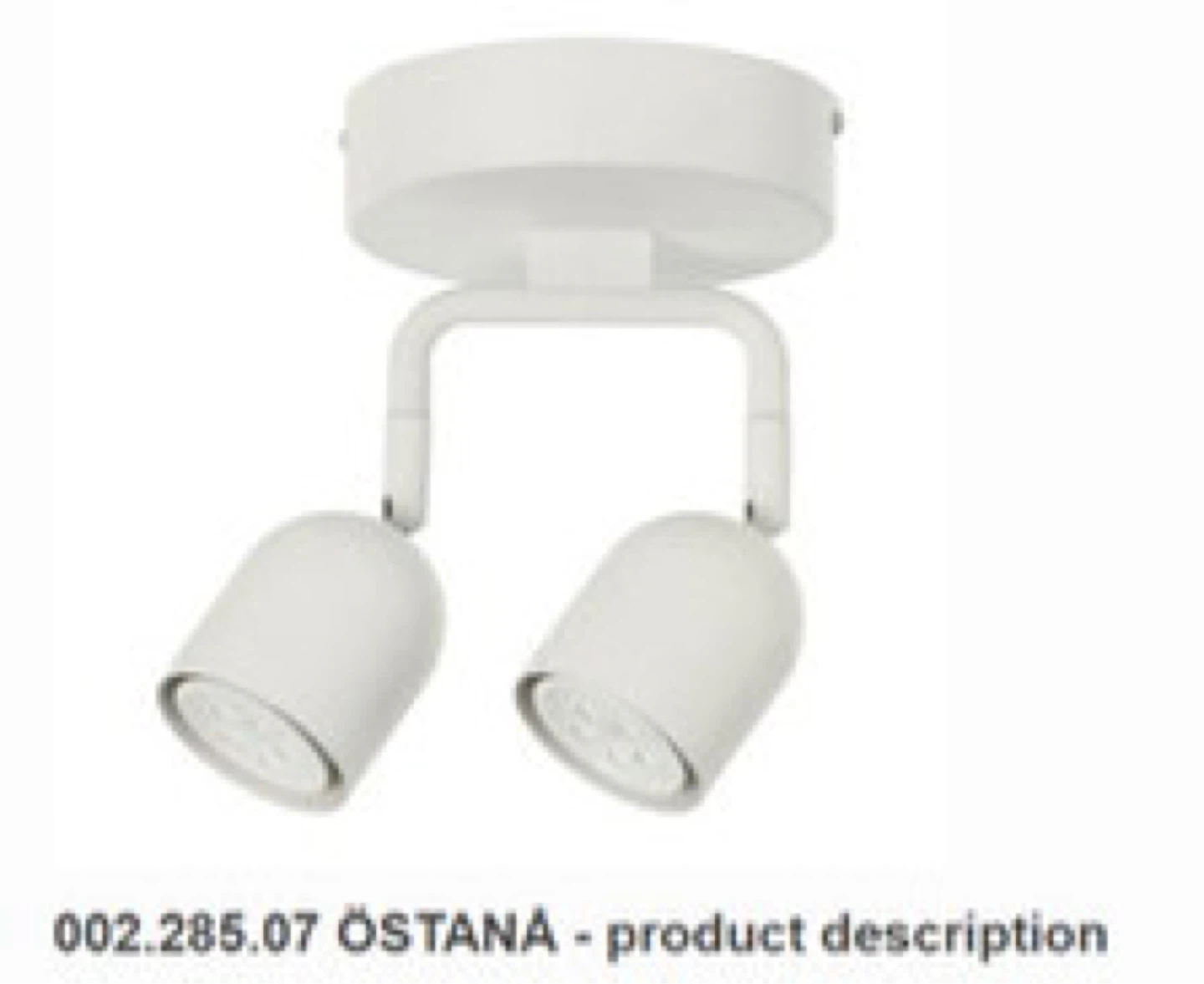 IKEA OLEBY Adjustable Twin Spot Light – Unopened - photo 2
