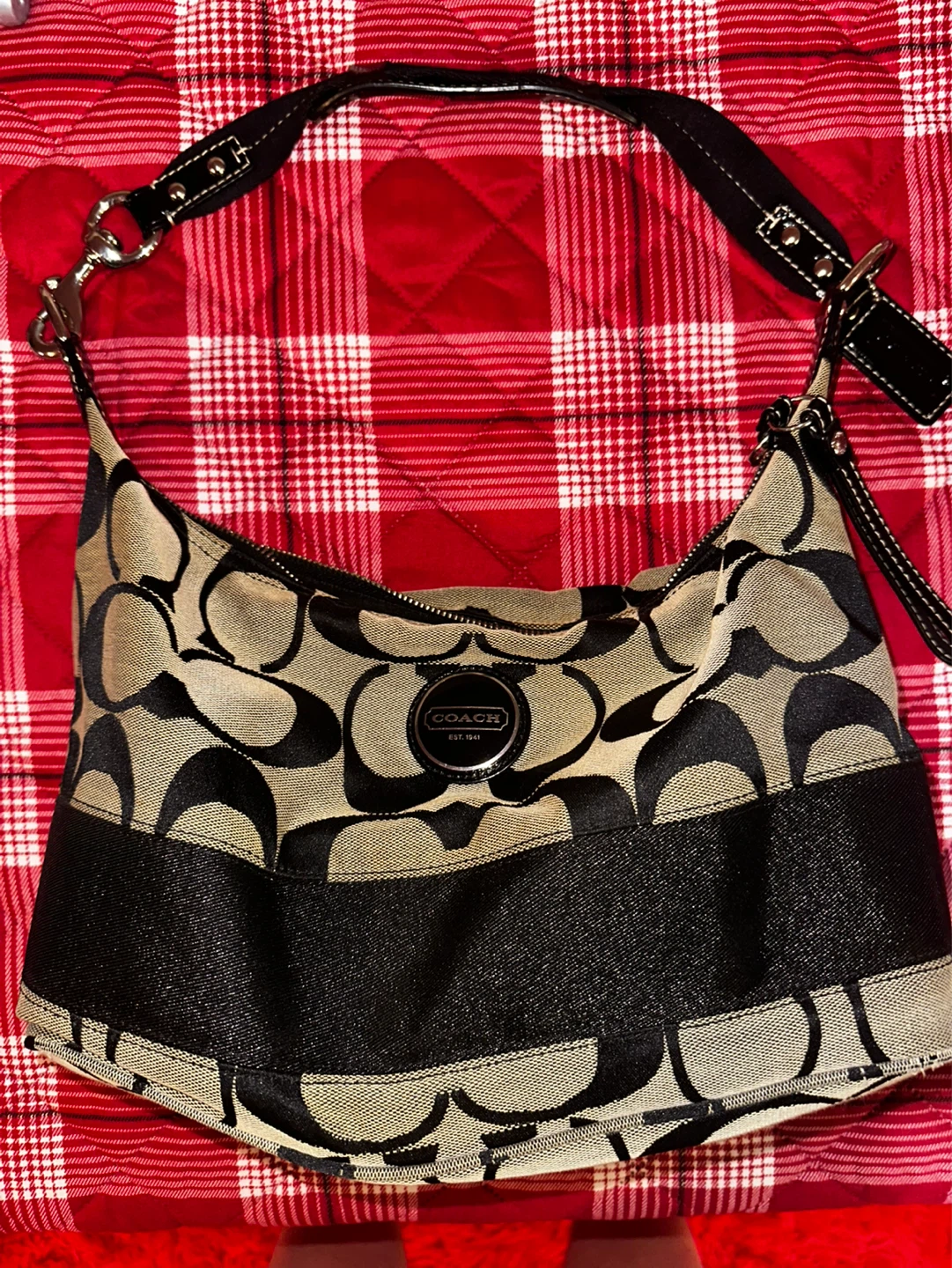 Coach Monogram Shoulder Bag