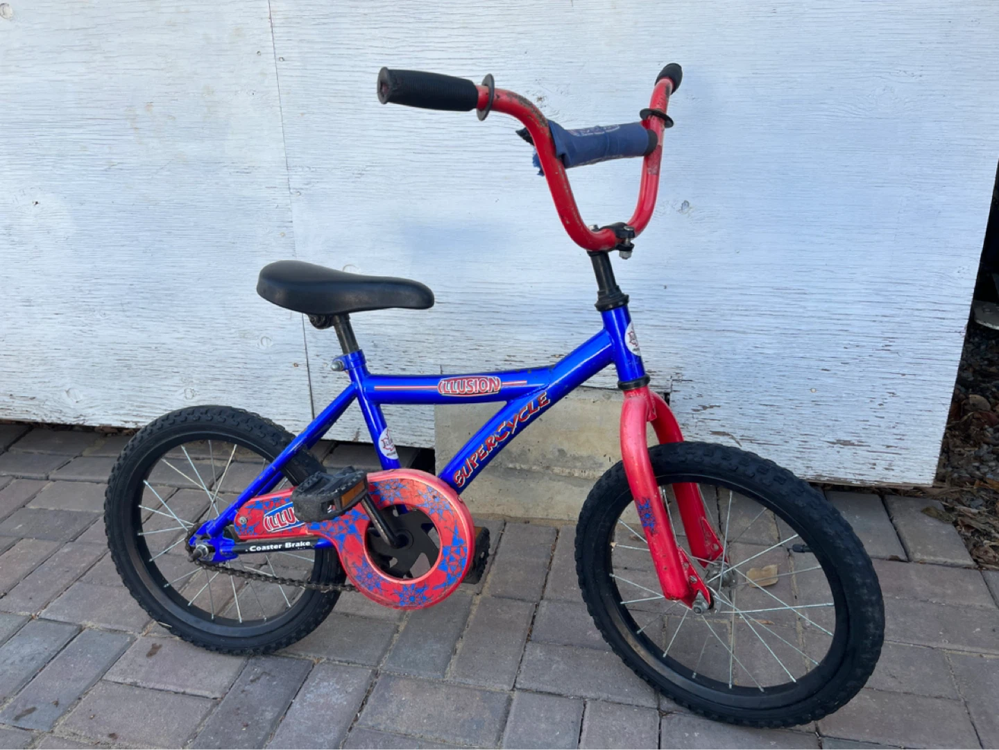 Kids Blue and Red Illusion Bicycle