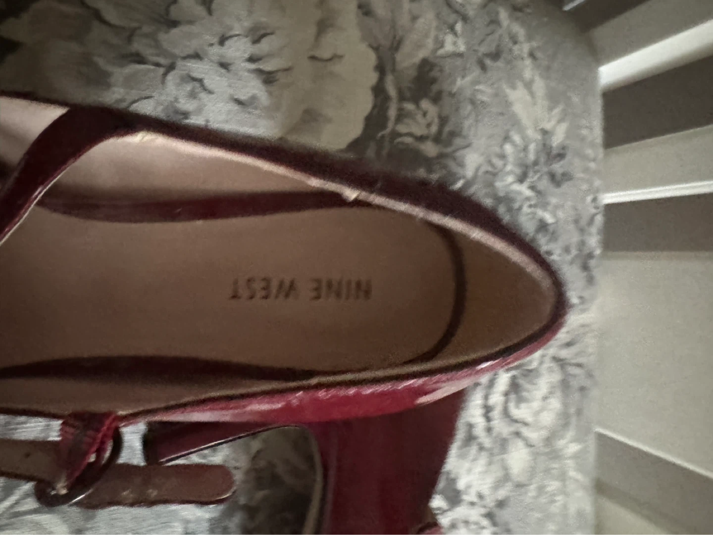 Size 8 Nine West Red Patent Mary Jane’s