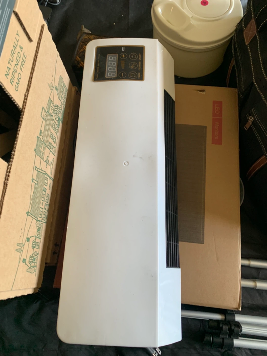 White Portable Electric Fan Heater