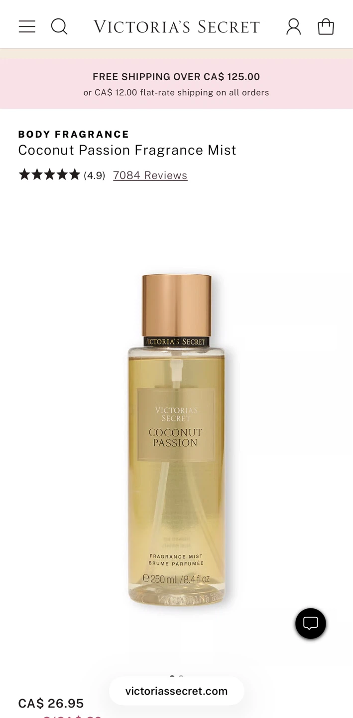 Victoria's Secret Coconut Passion Fragrance Mist 8.4 fl oz - photo 3