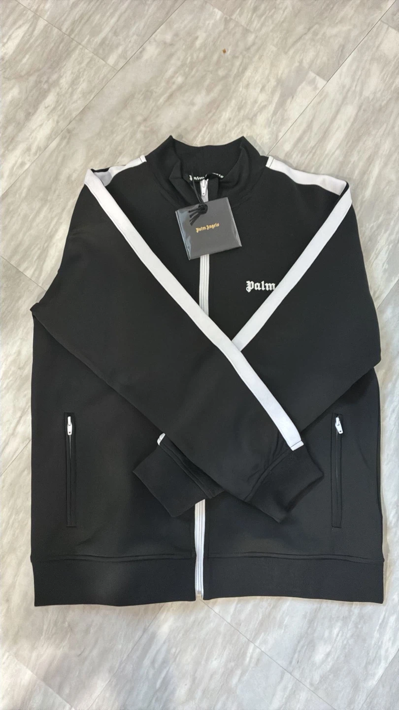 Palm Angels Black Track Jacket - Size M
