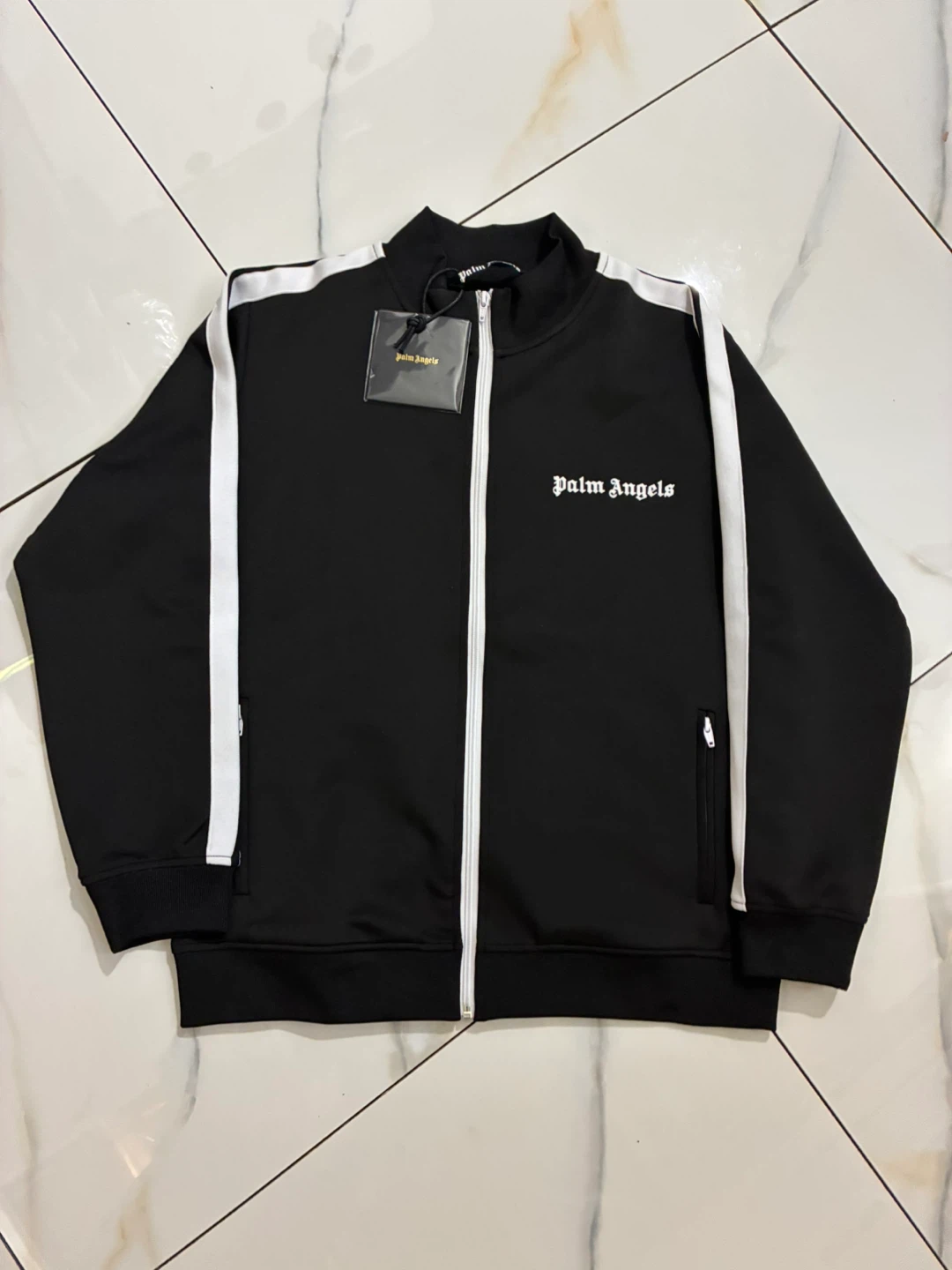 Palm Angels Black Track Jacket - Size M - photo 2