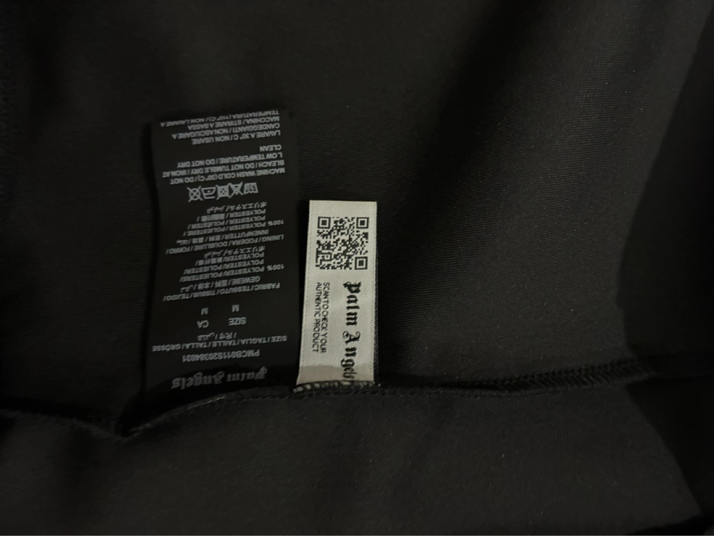 Palm Angels Black Track Jacket - Size M - photo 4