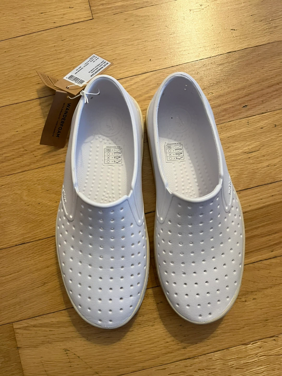 Native Shoes Miles Wanderfoam Shell/Bone White Slip-Ons