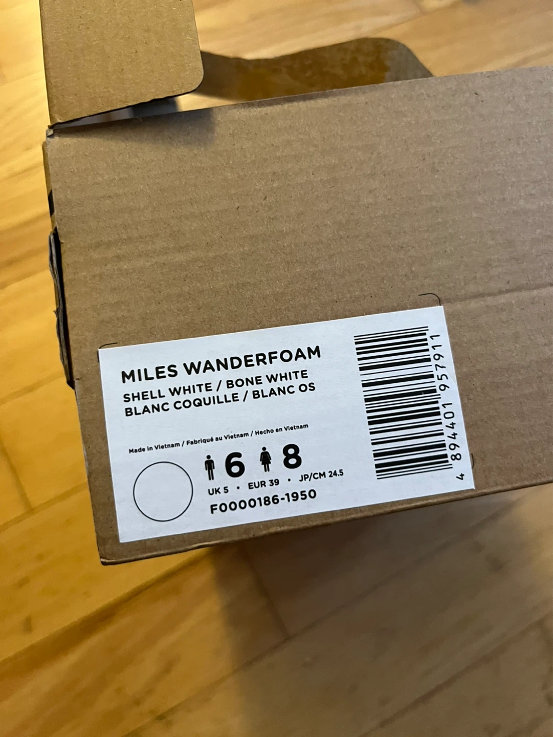 Native Shoes Miles Wanderfoam Shell/Bone White Slip-Ons - photo 3