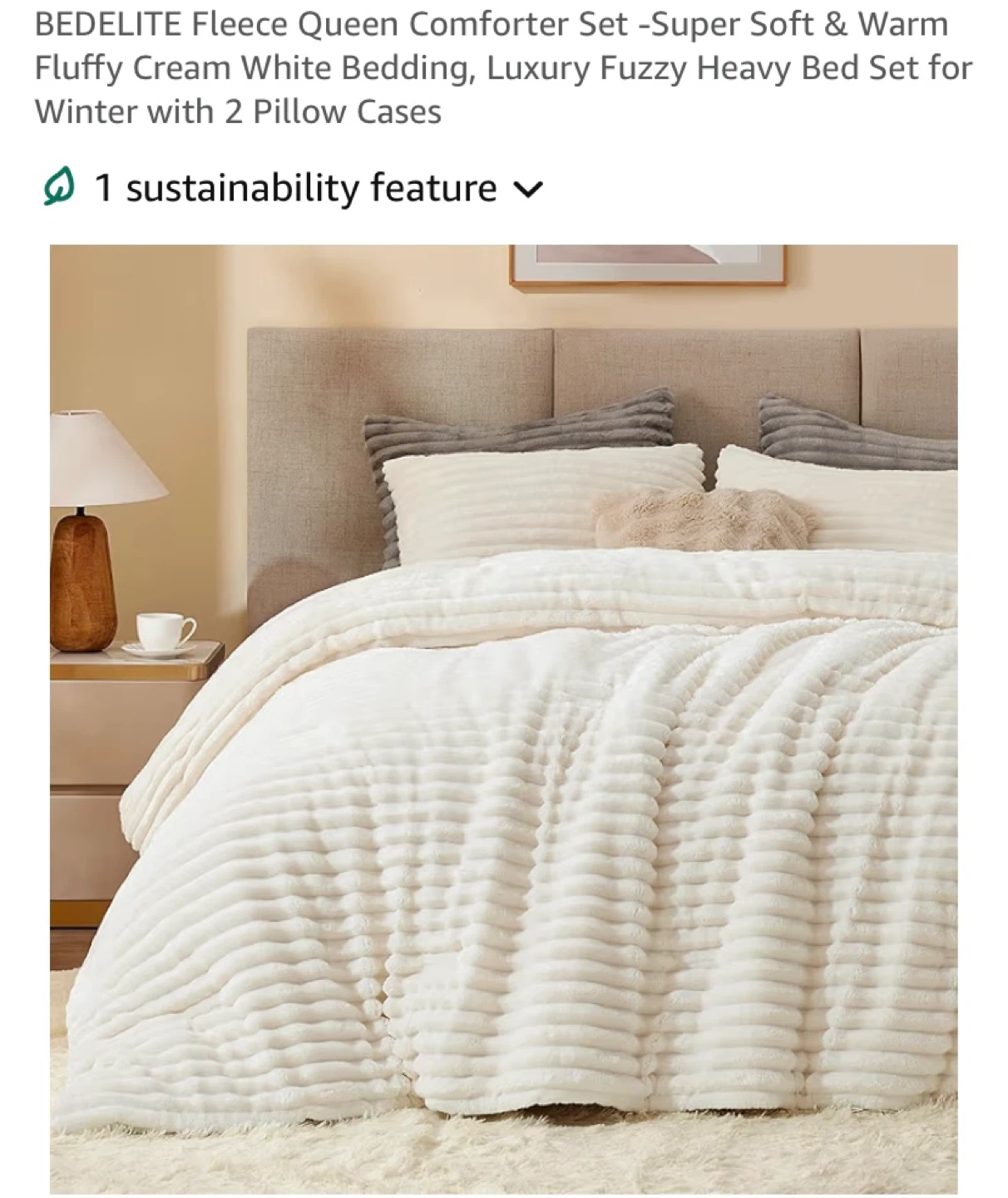 Brand New BEDELITE Fleece Queen Comforter Set