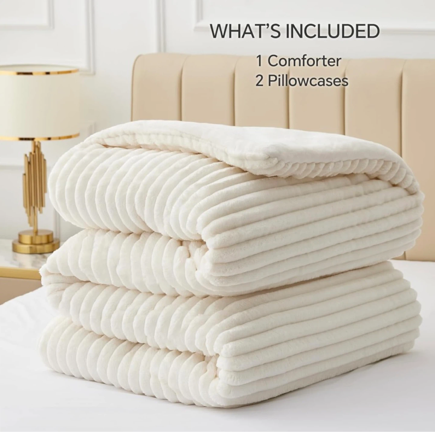 Brand New BEDELITE Fleece Queen Comforter Set - photo 5