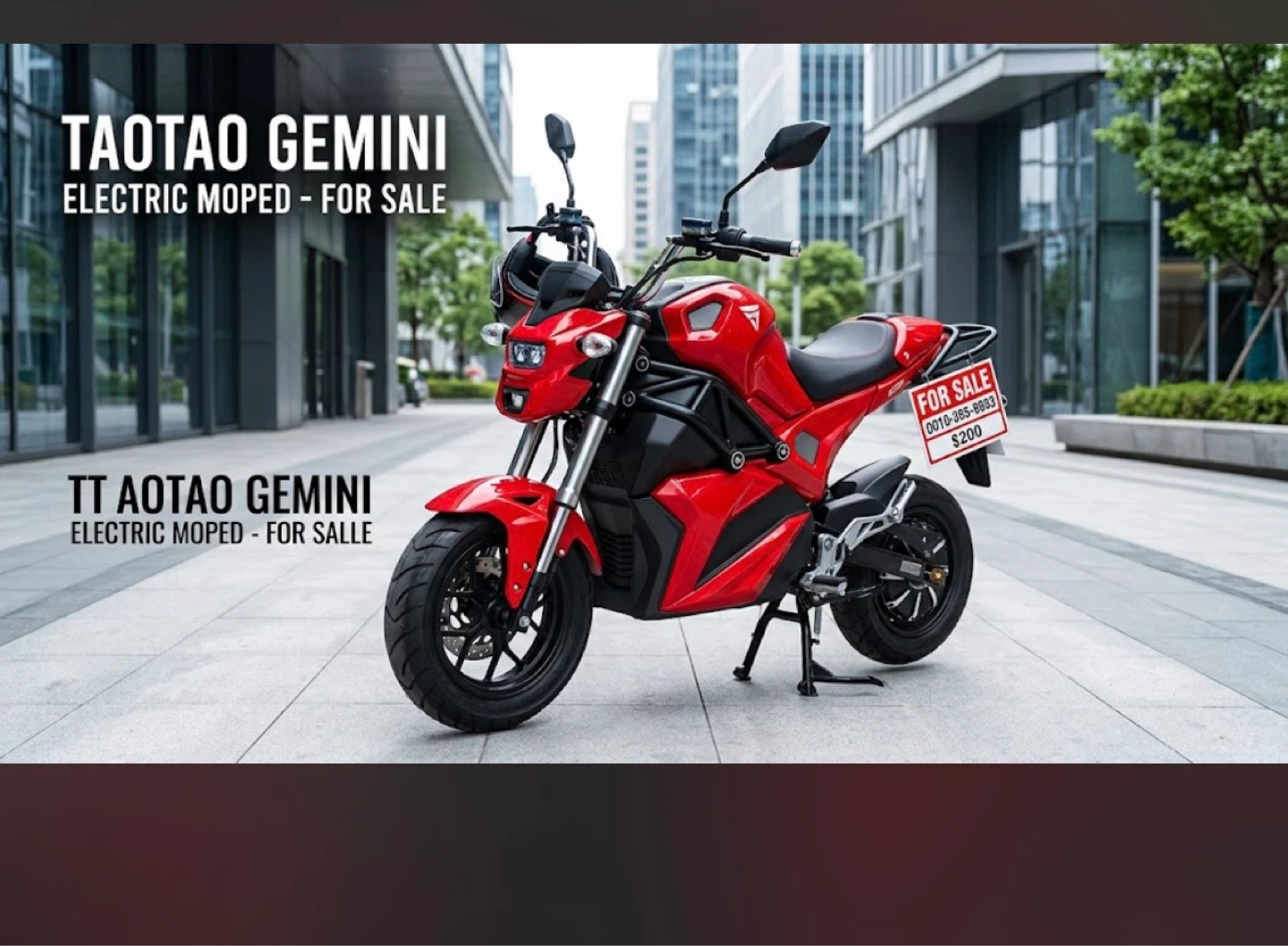 TaoTao Gemini Electric Motorcycle