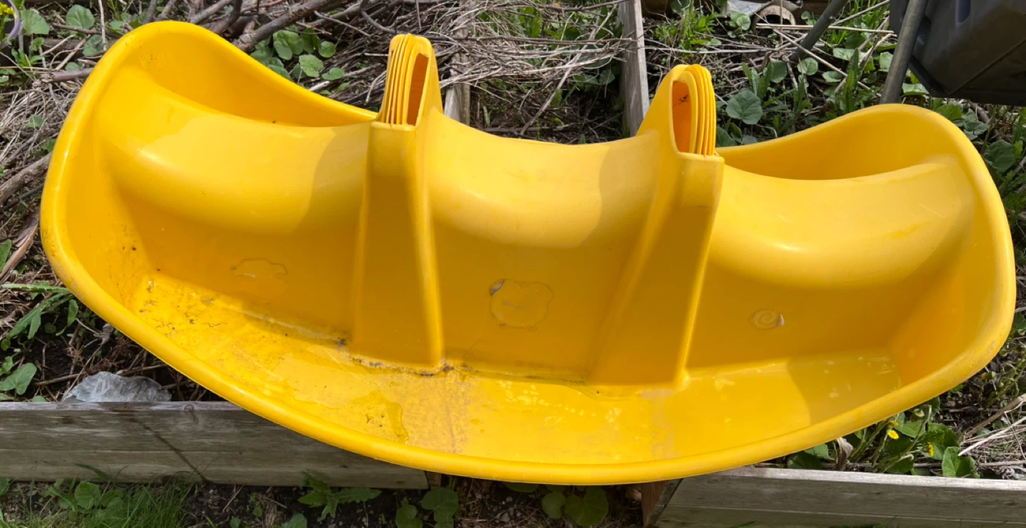Yellow Plastic See-Saw Teeter Totter
