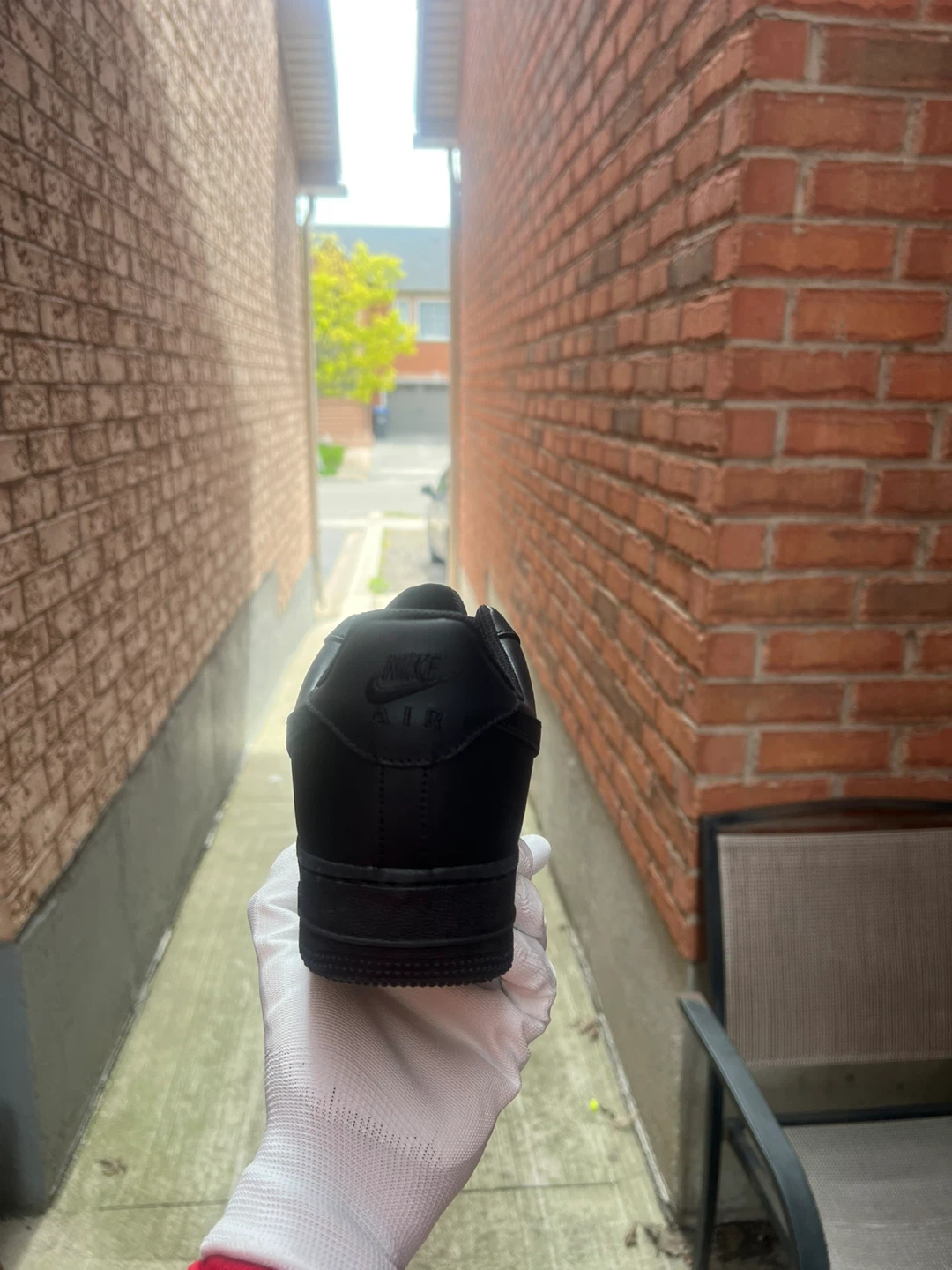 Nike Air Force 1 Black Sneakers - photo 2