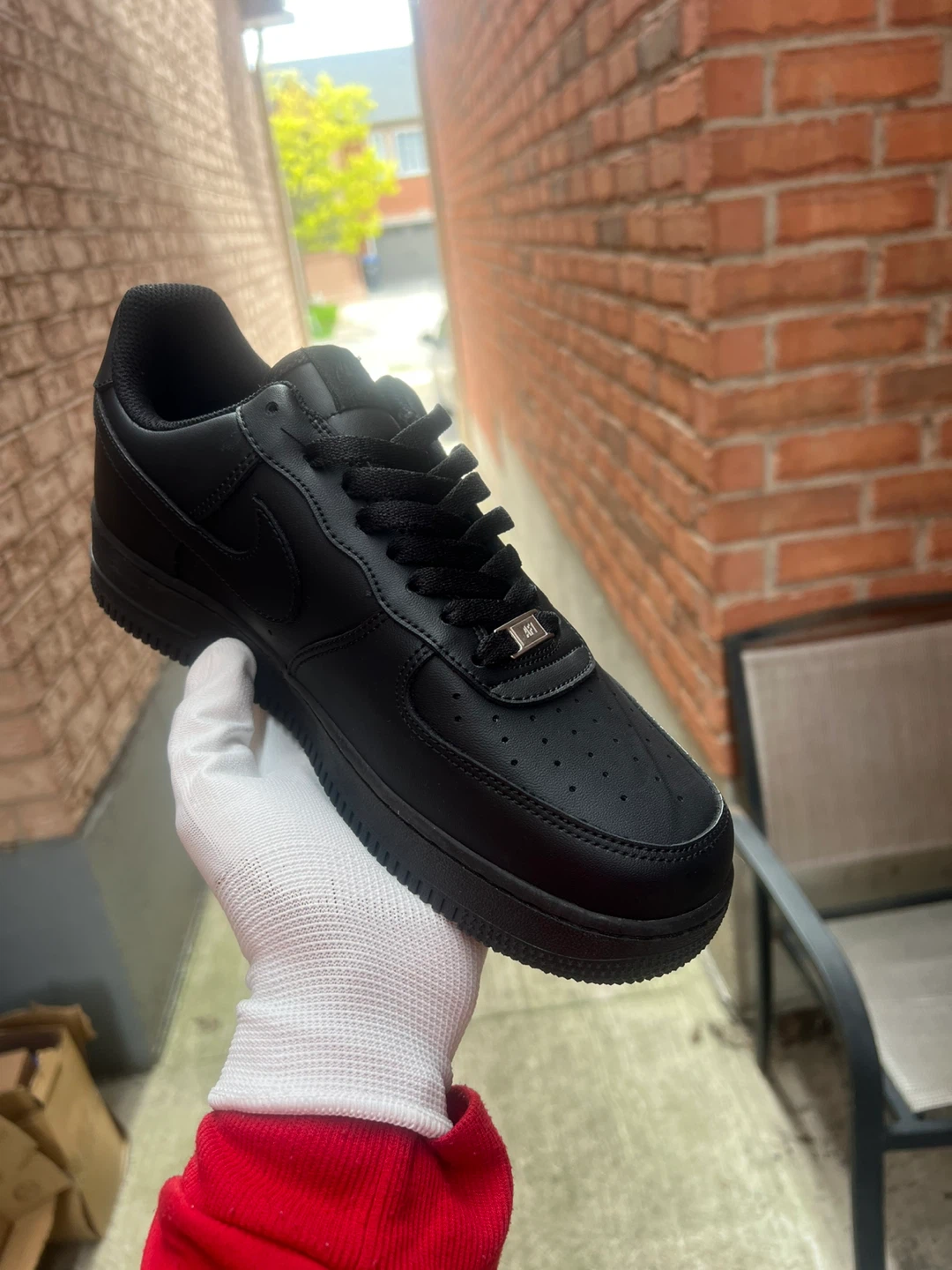 Nike Air Force 1 Black Sneakers - photo 3