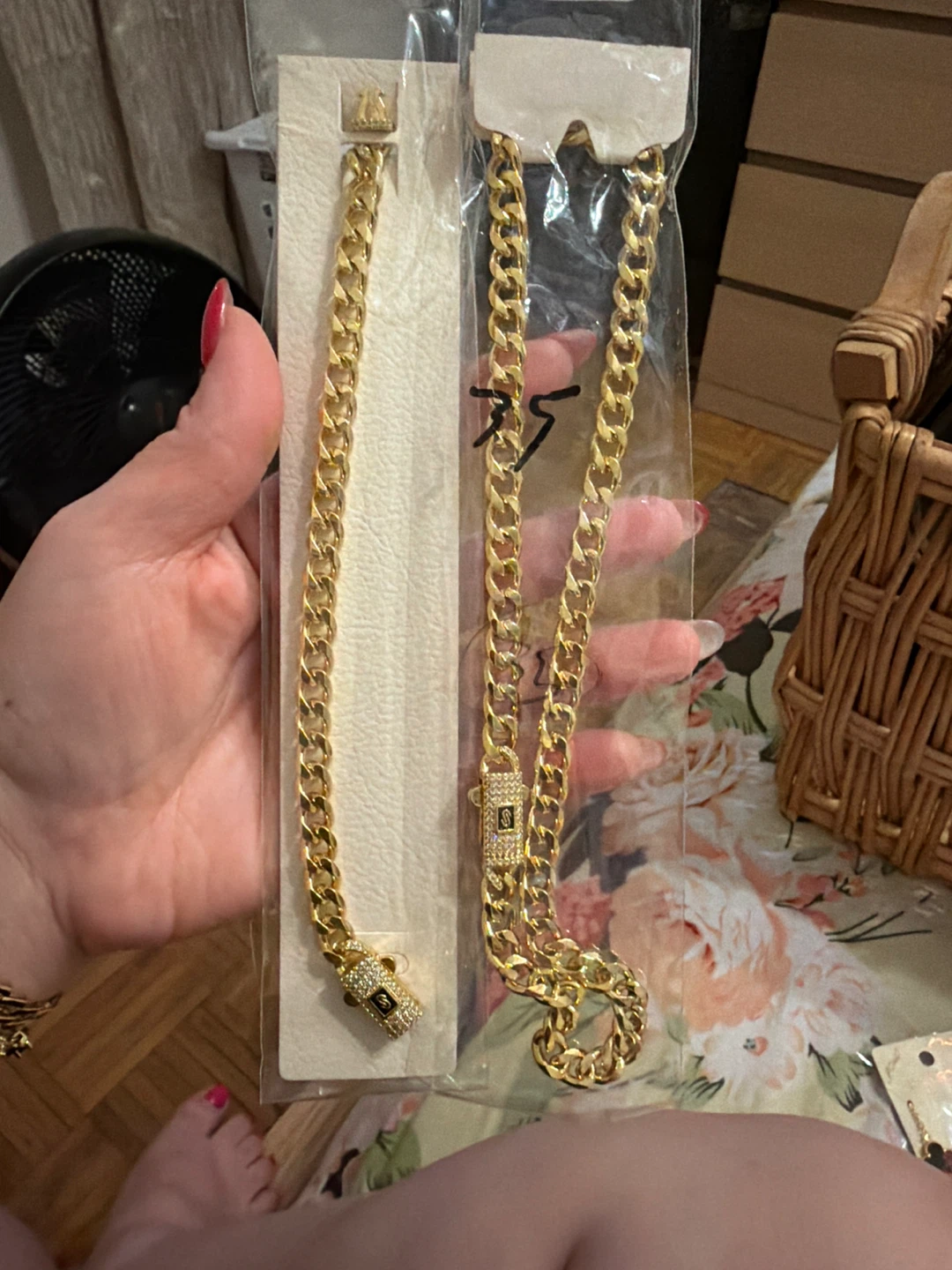 Gold Cuban Link Chain Necklace