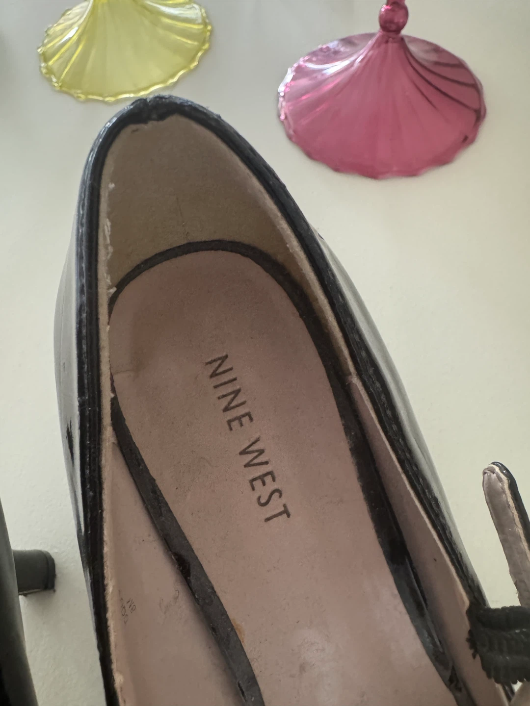 Nine West Black Patent Mary Jane Heels