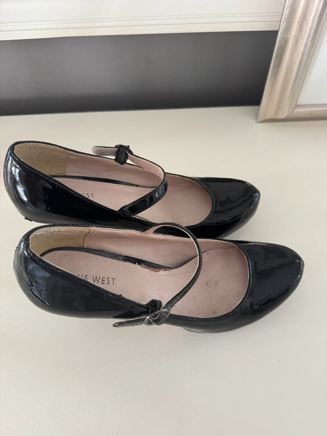 Nine West Black Patent Mary Jane Heels - photo 4