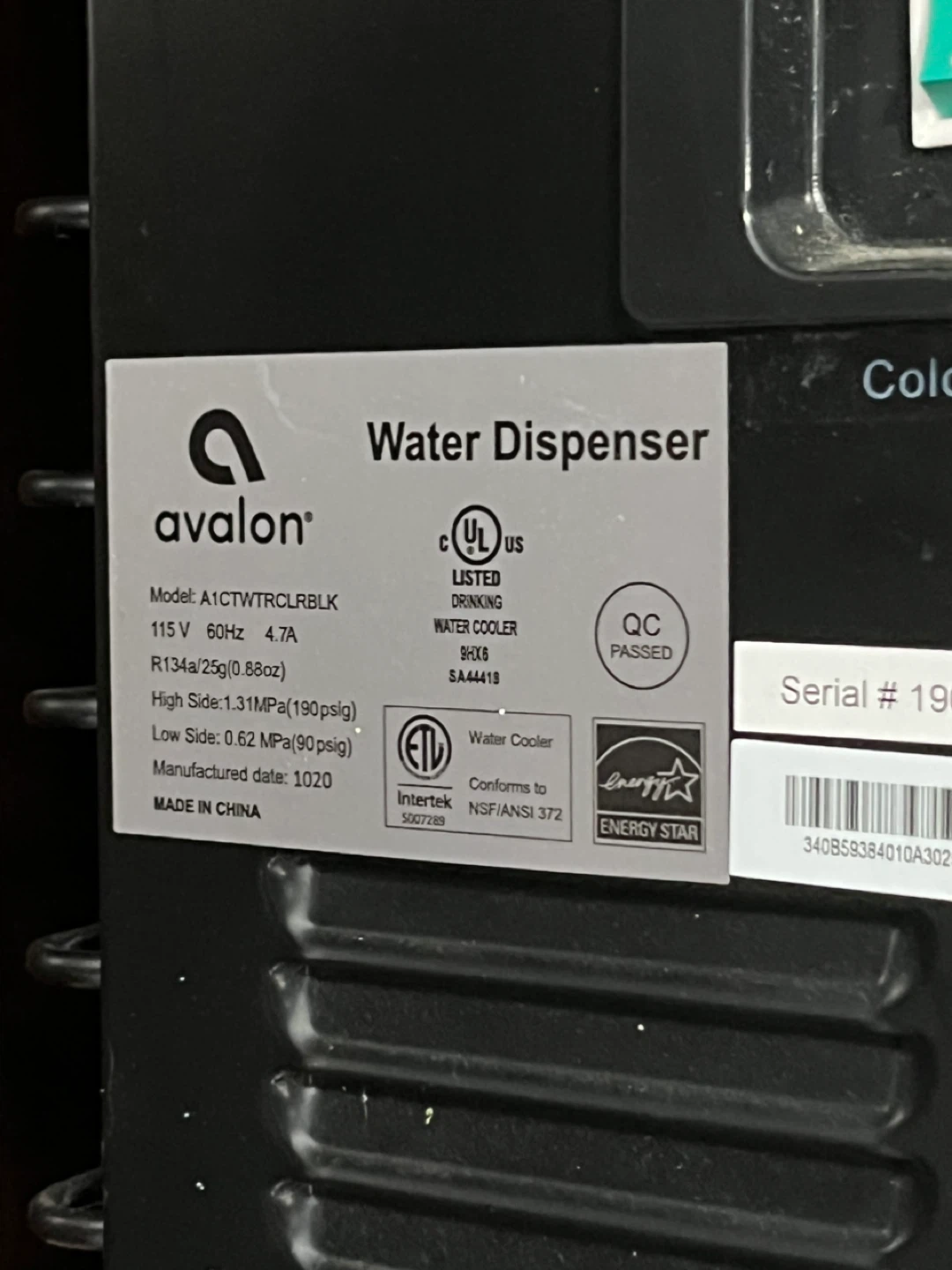 Avalon Water Dispenser Counter top HOT AND COLD - photo 3