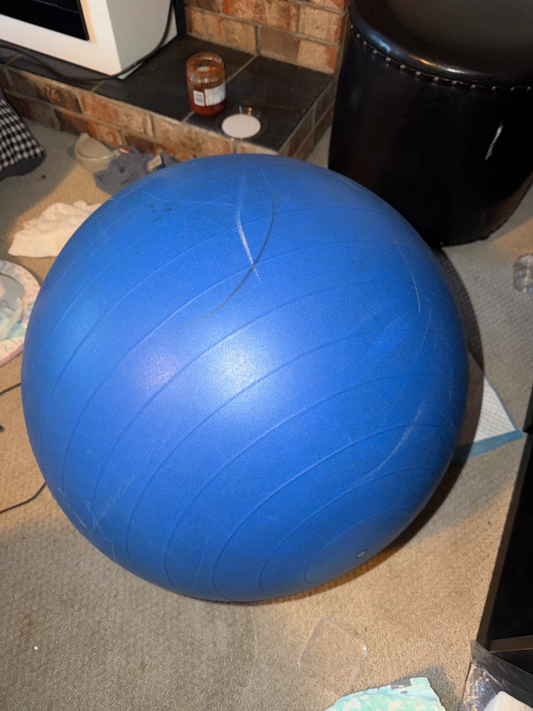 Blue Exercise Ball