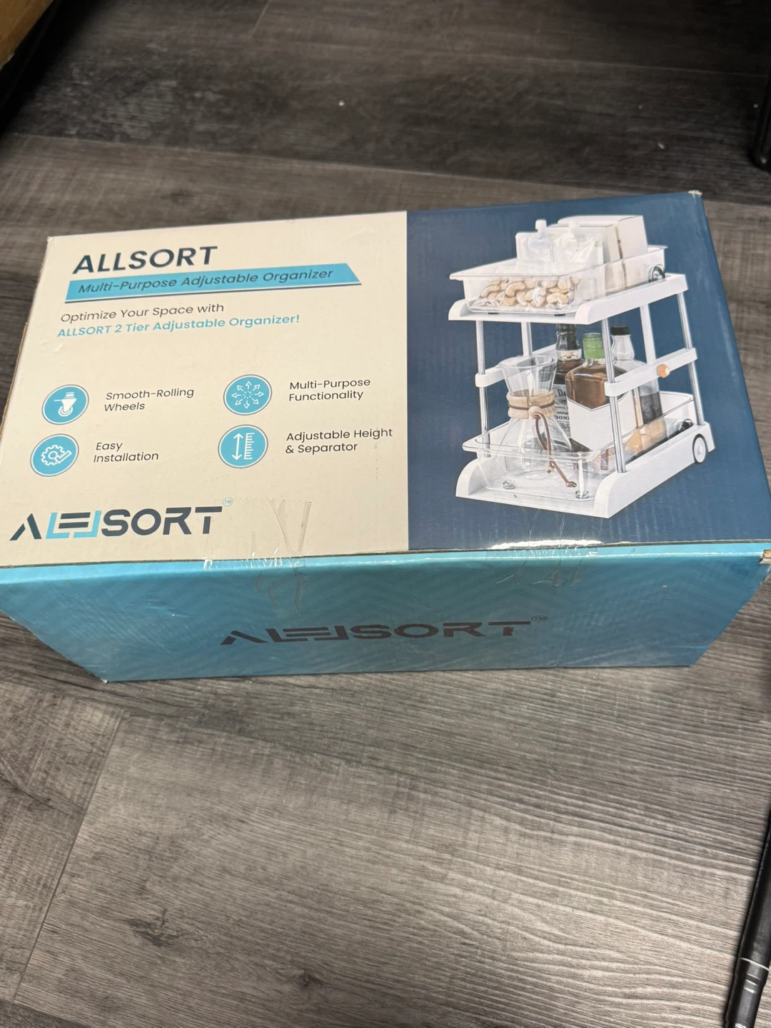 ALLSORT 2 Tier Adjustable Organizer