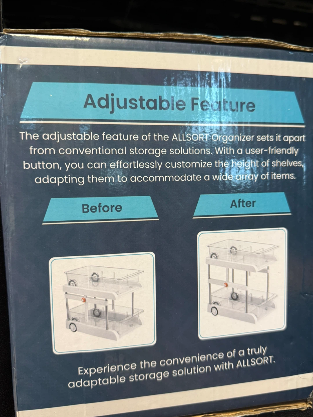 ALLSORT 2 Tier Adjustable Organizer - photo 3