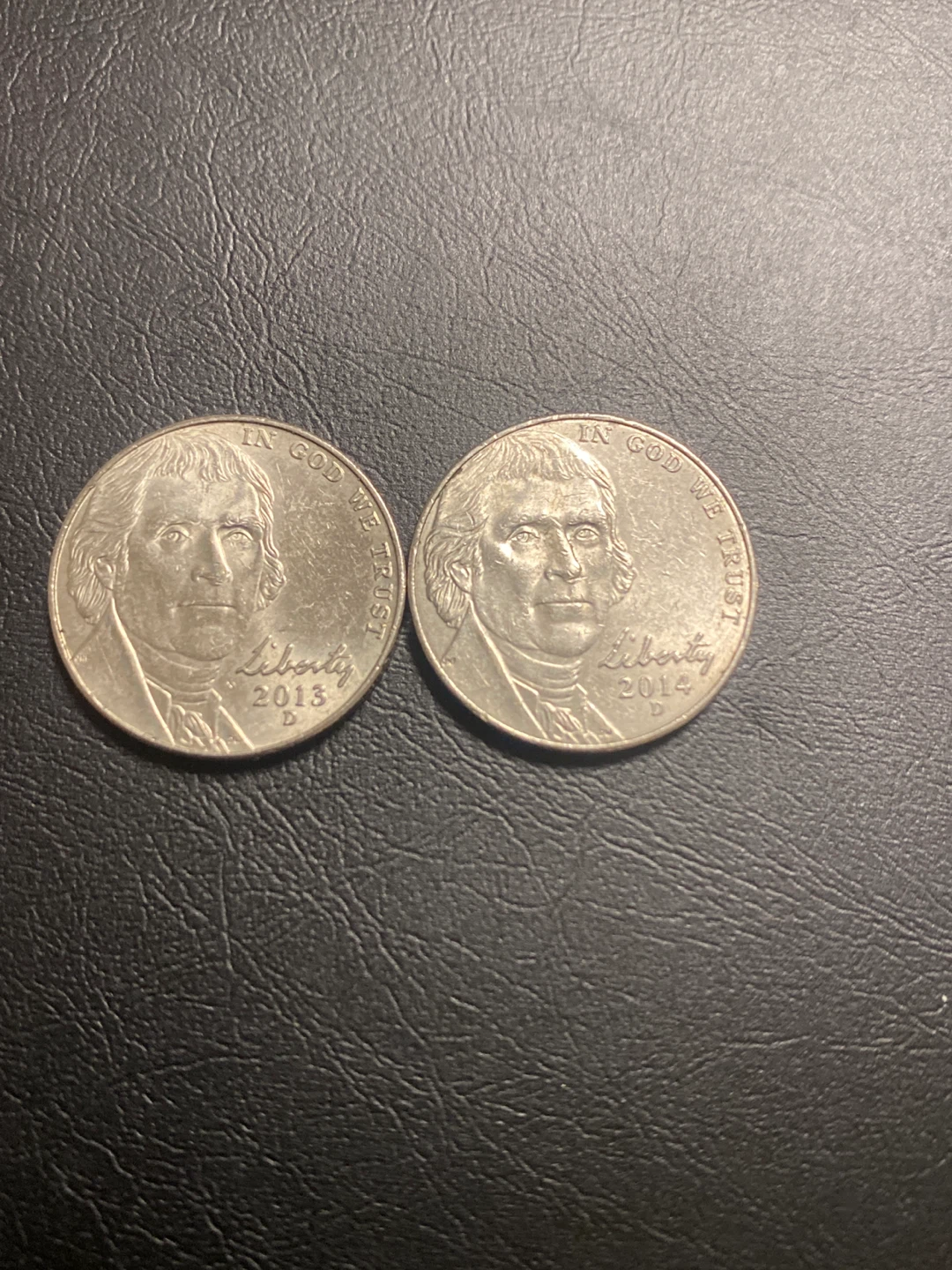 Set of 6 US Jefferson Nickels (2011-2016) - photo 4