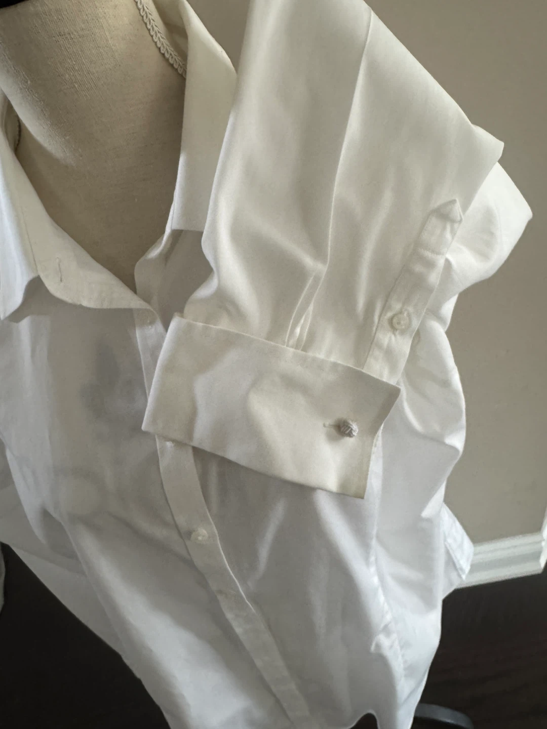 AG DÉBUT HARPER White Button-Up Shirt XL
