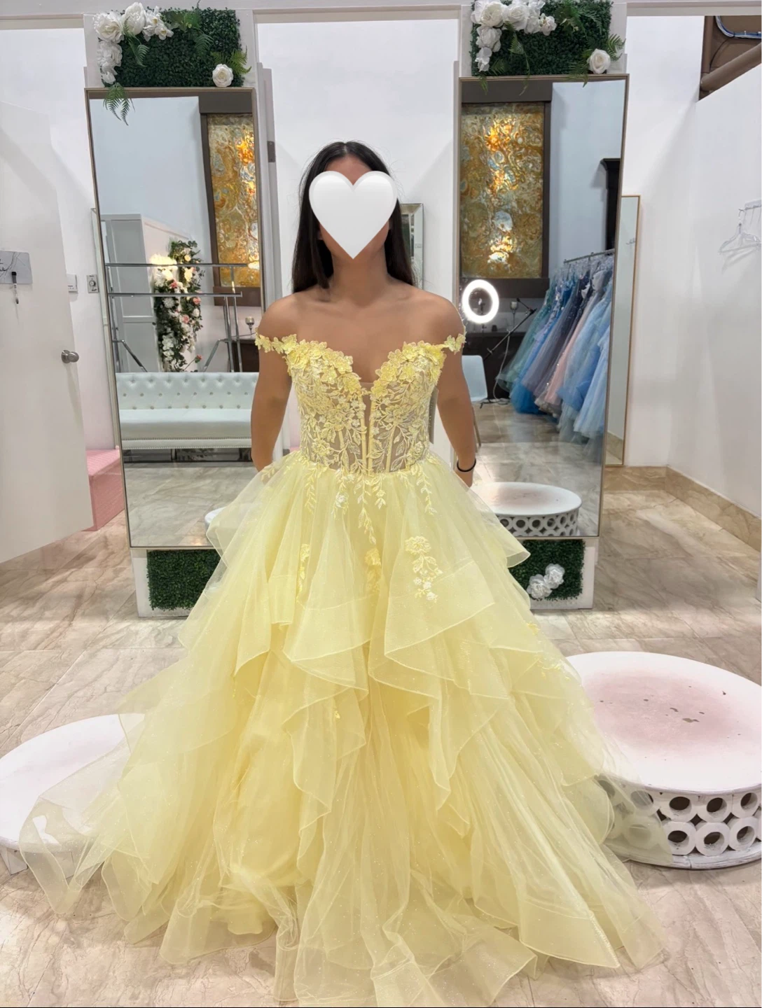 Women's Off-the-Shoulder Tulle Gown - photo 4