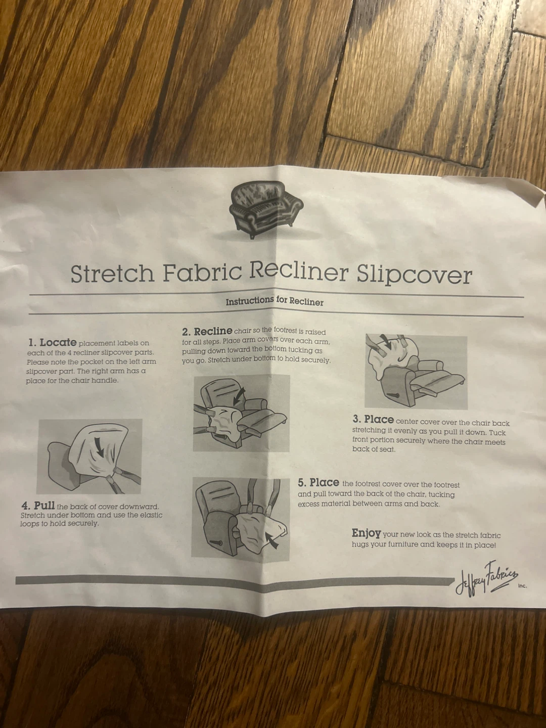 Stretch Sensations Recliner Slipcover - Natural - photo 3