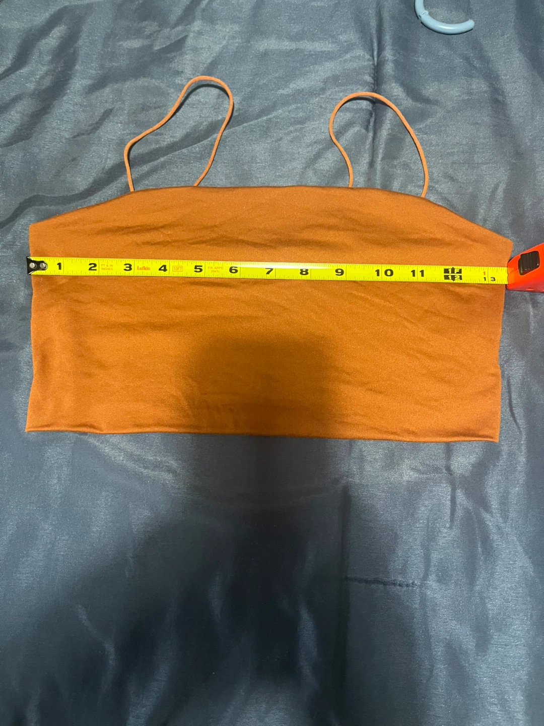 Black and Orange Spaghetti Strap Crop Tops - photo 5