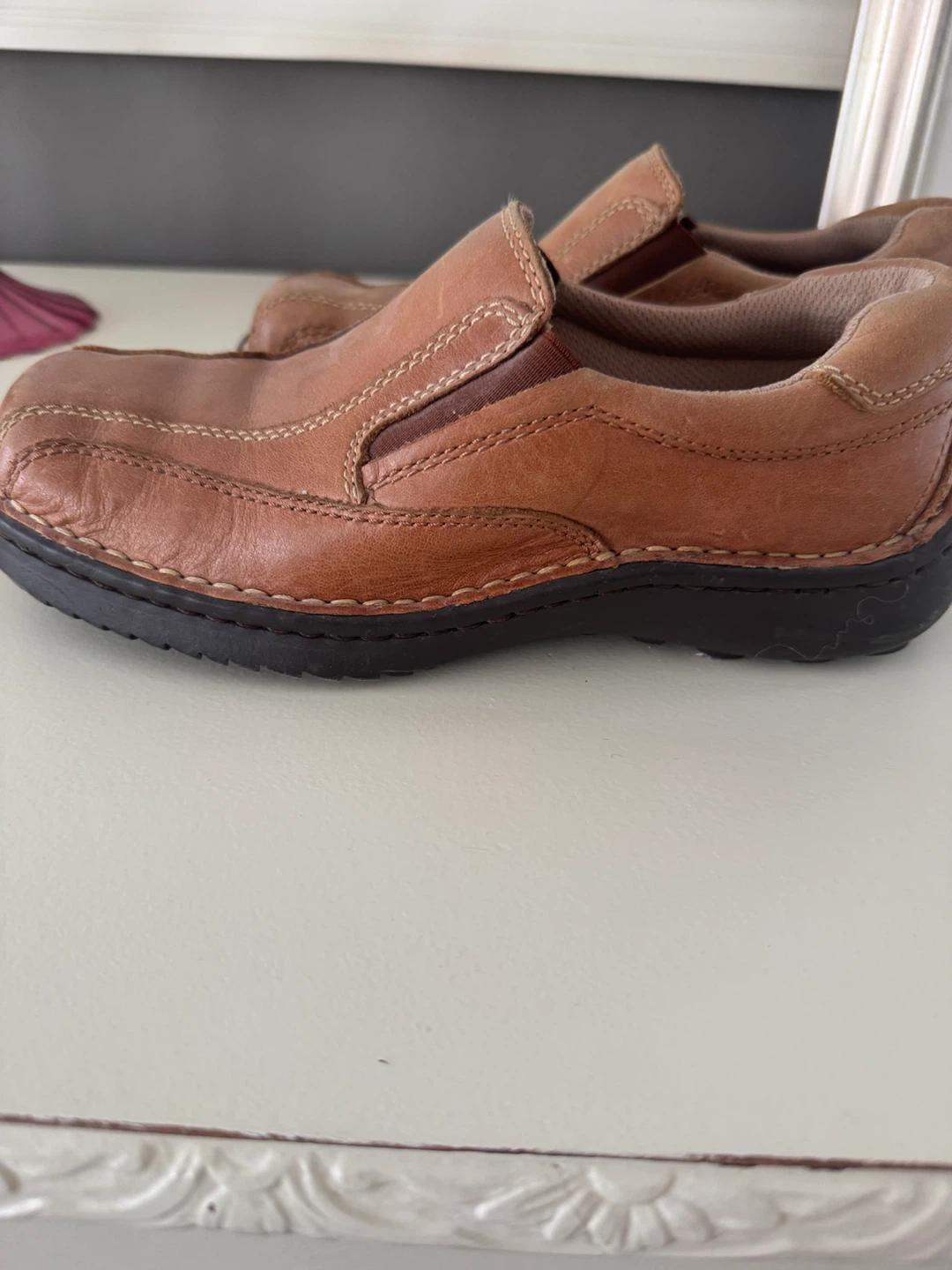 Skechers Brown Leather Slip-On Shoes - photo 4