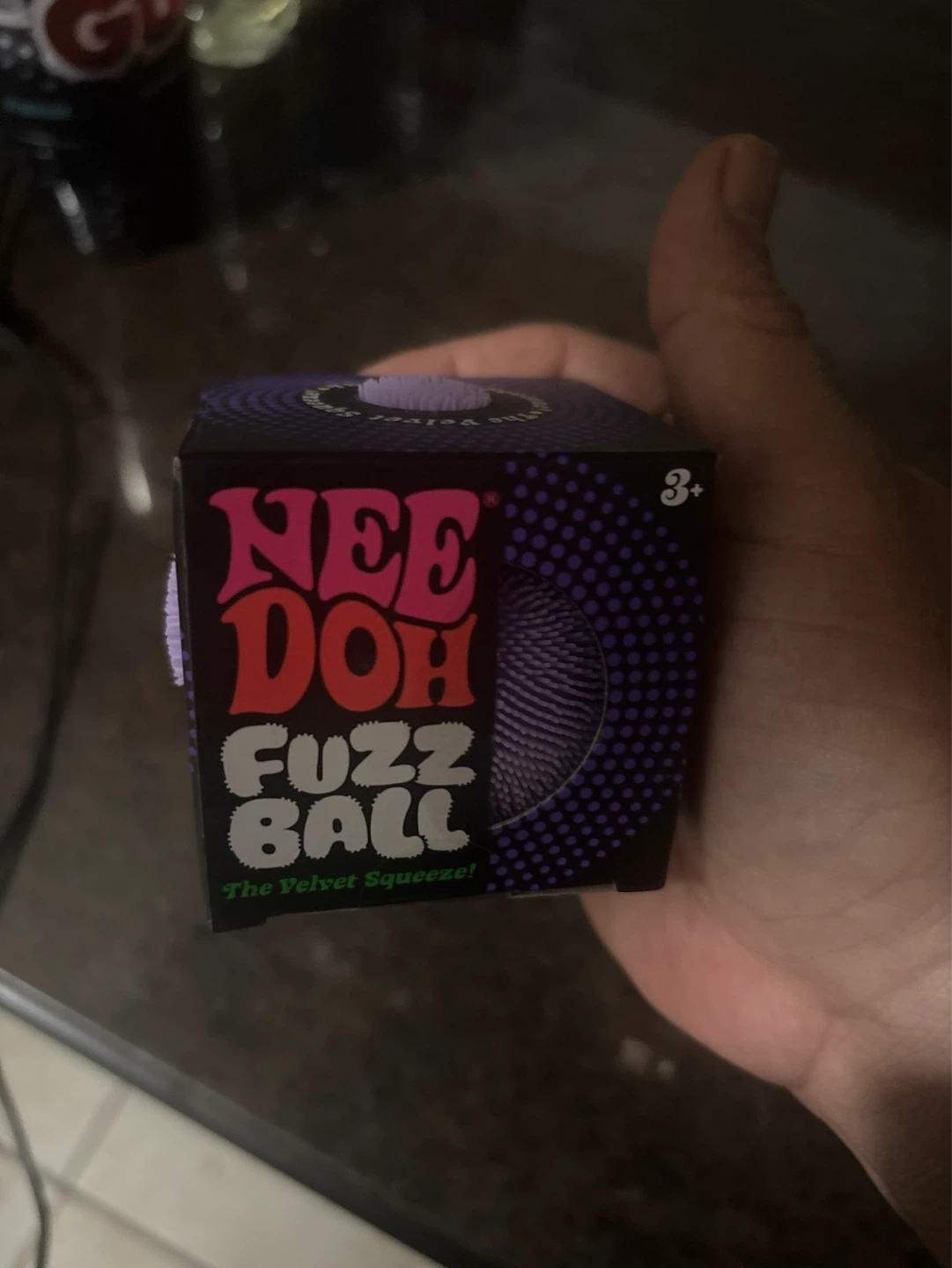 Needoh purple fuzz ball