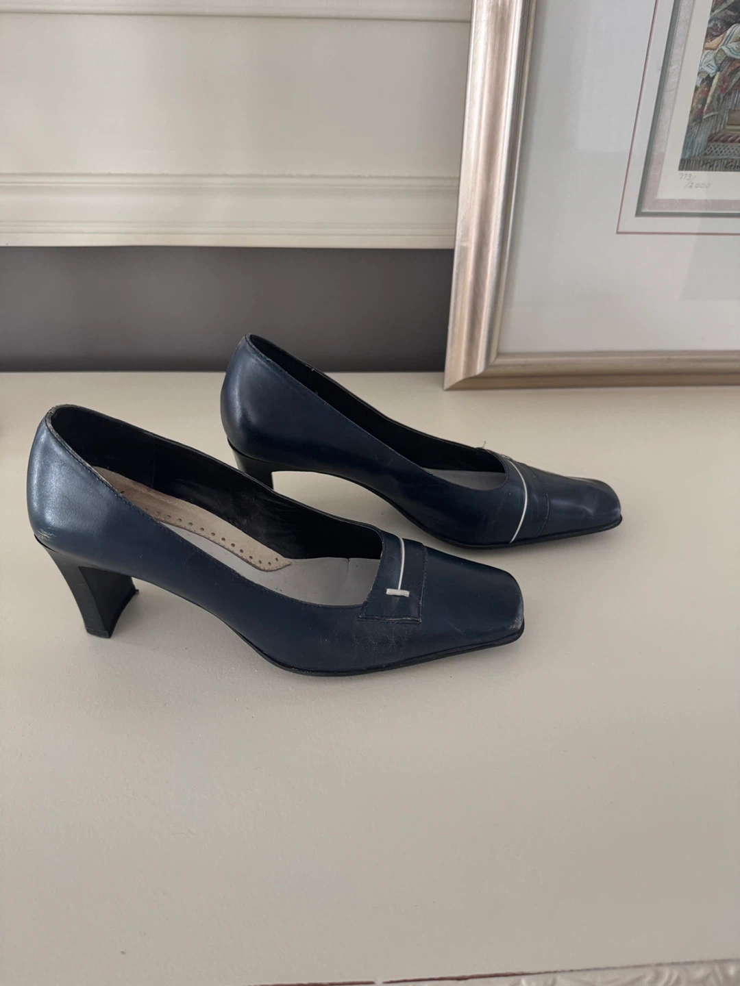 Spring Step Women's Navy Blue Heels - photo 2