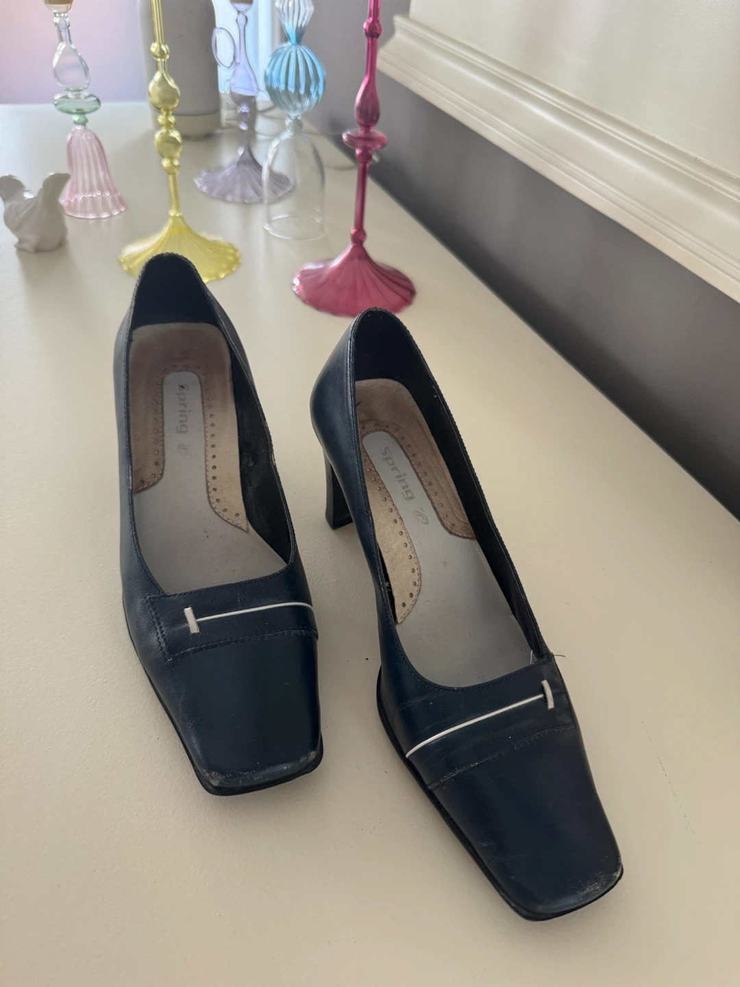Spring Step Women's Navy Blue Heels - photo 3