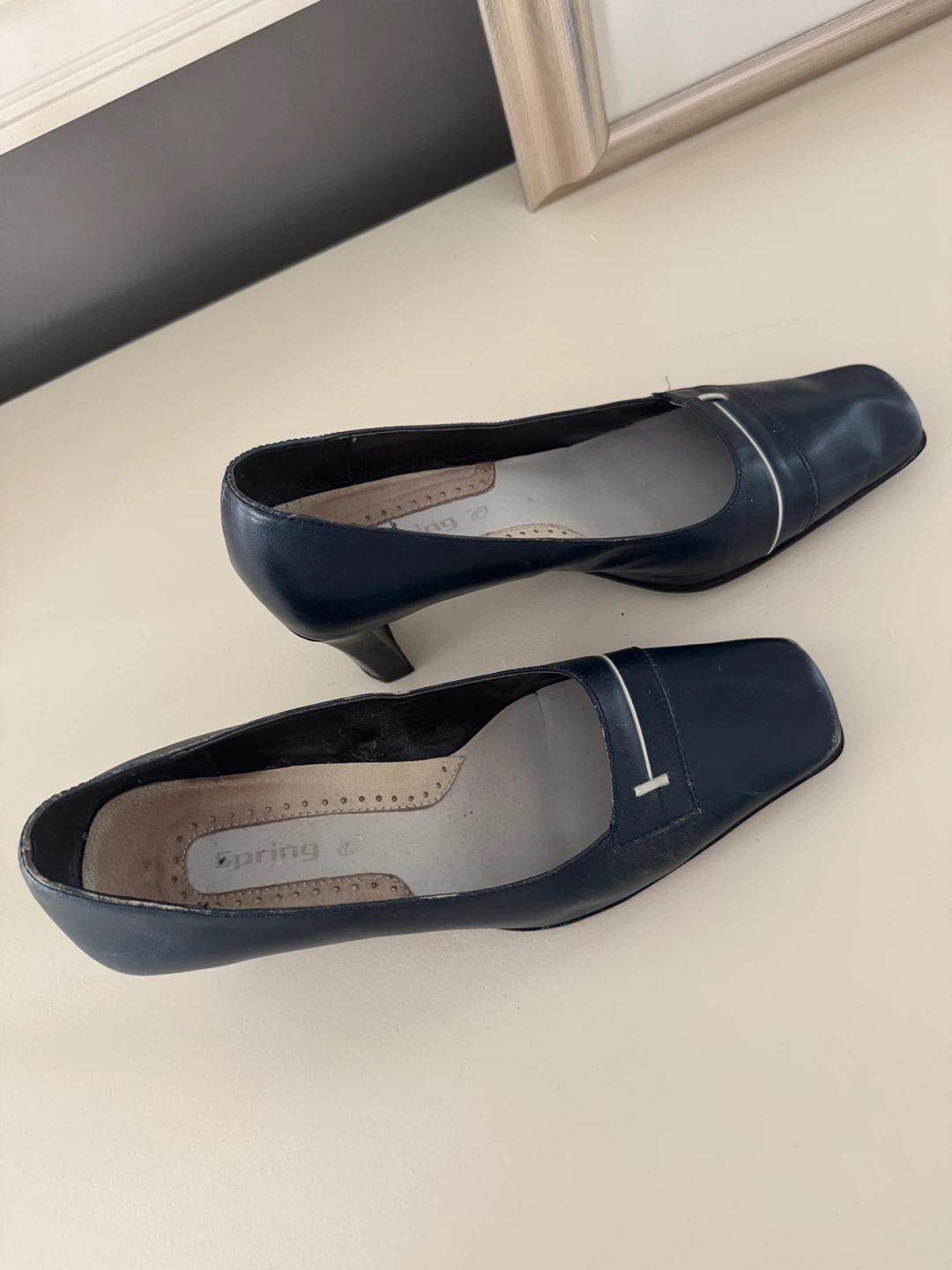 Spring Step Women's Navy Blue Heels
