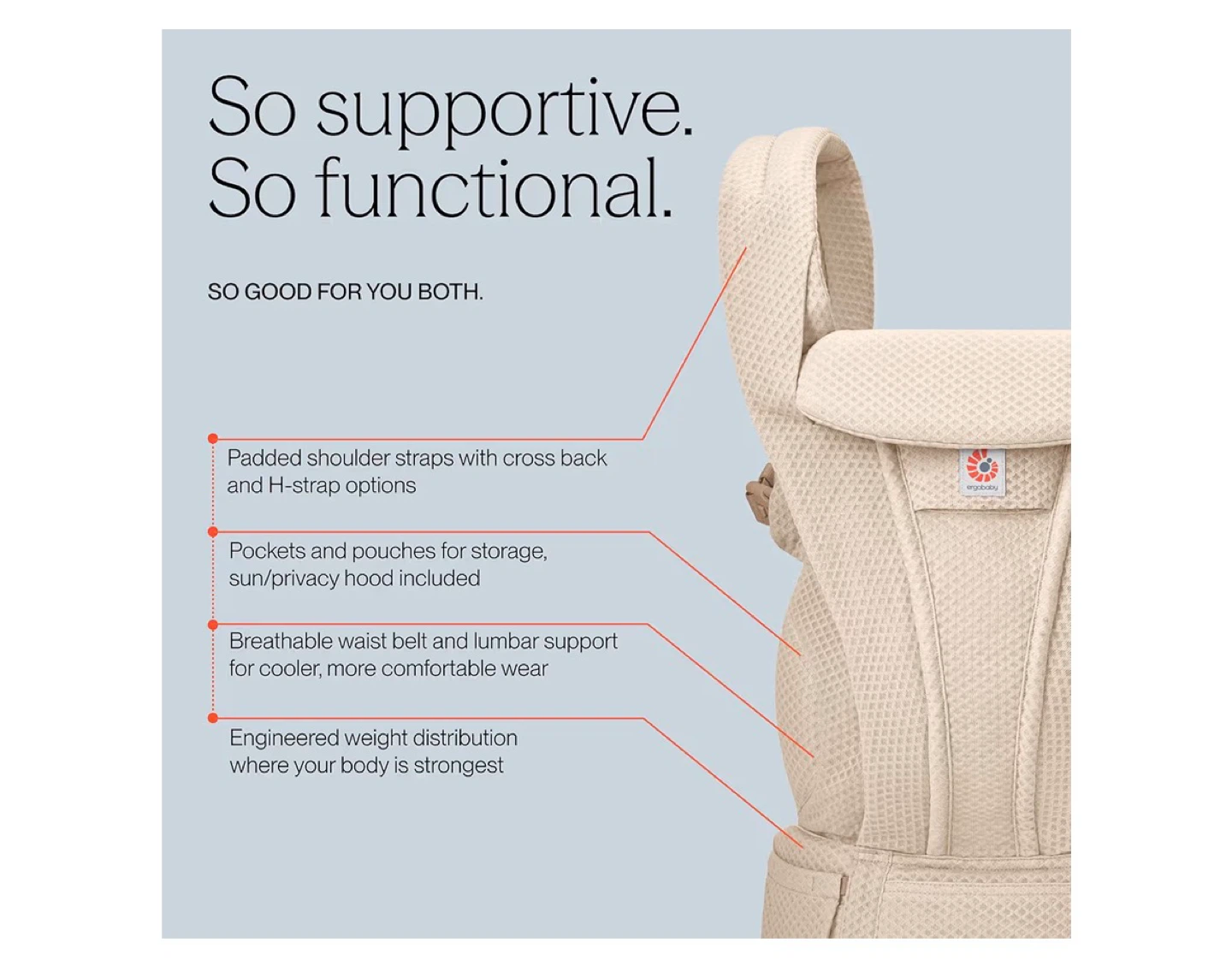 Ergobaby Omni Deluxe Mesh Baby Carrier - Soft Olive - photo 5