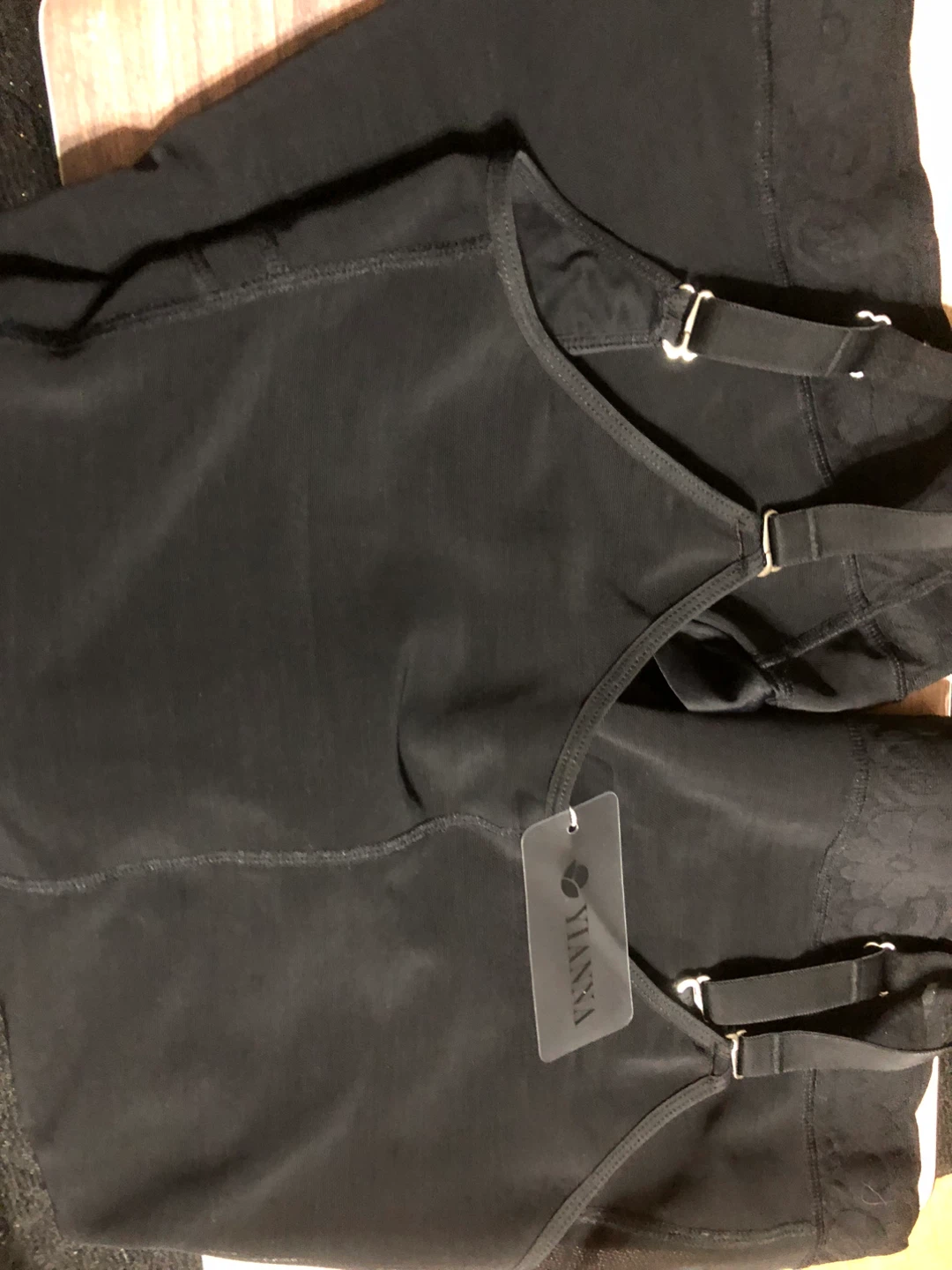Brand New-YIANNA Black Bodysuit Shapewear with Zipper - photo 3