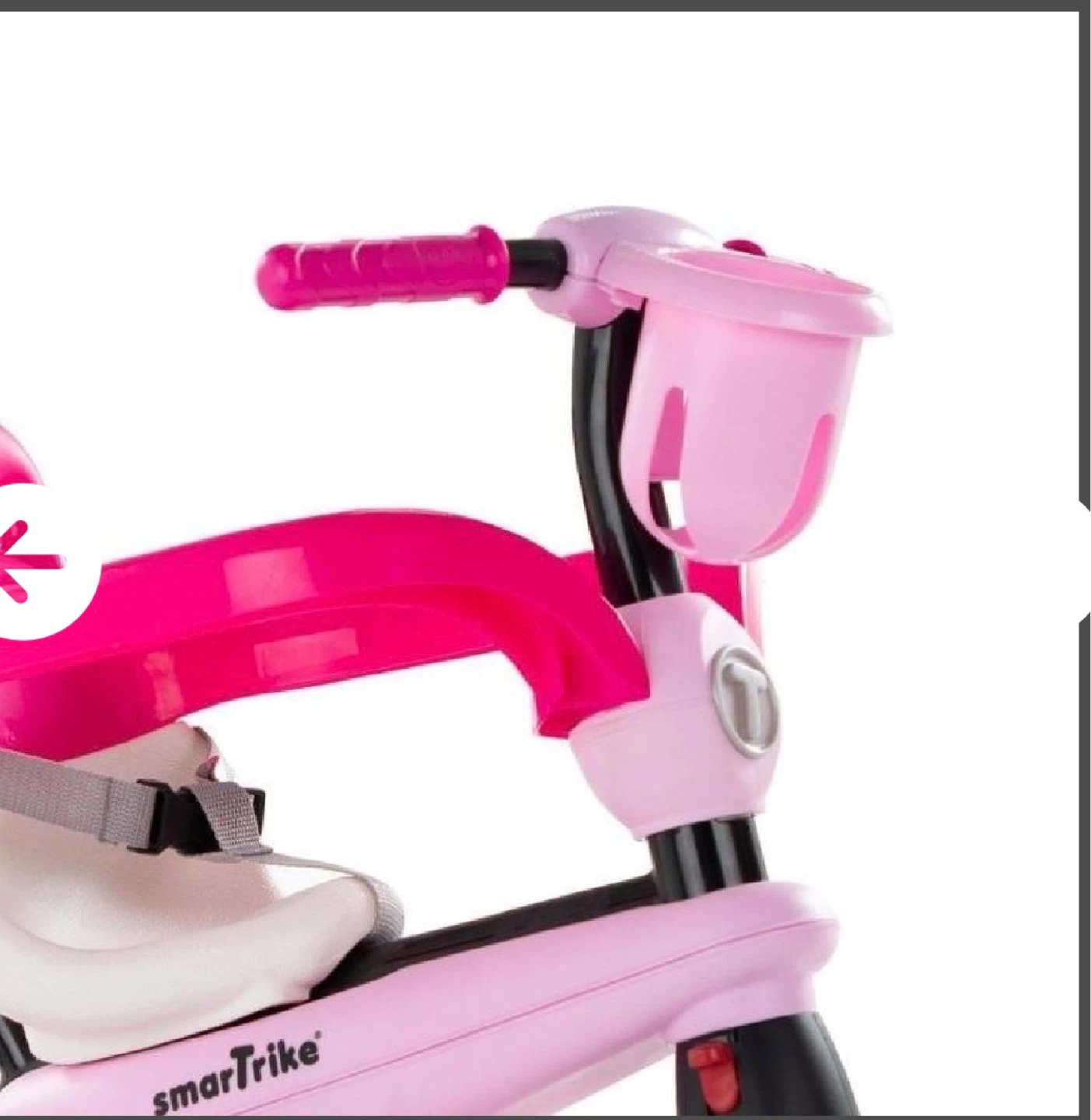 Smartrike Pink Tricycle with Parent Handle - photo 2